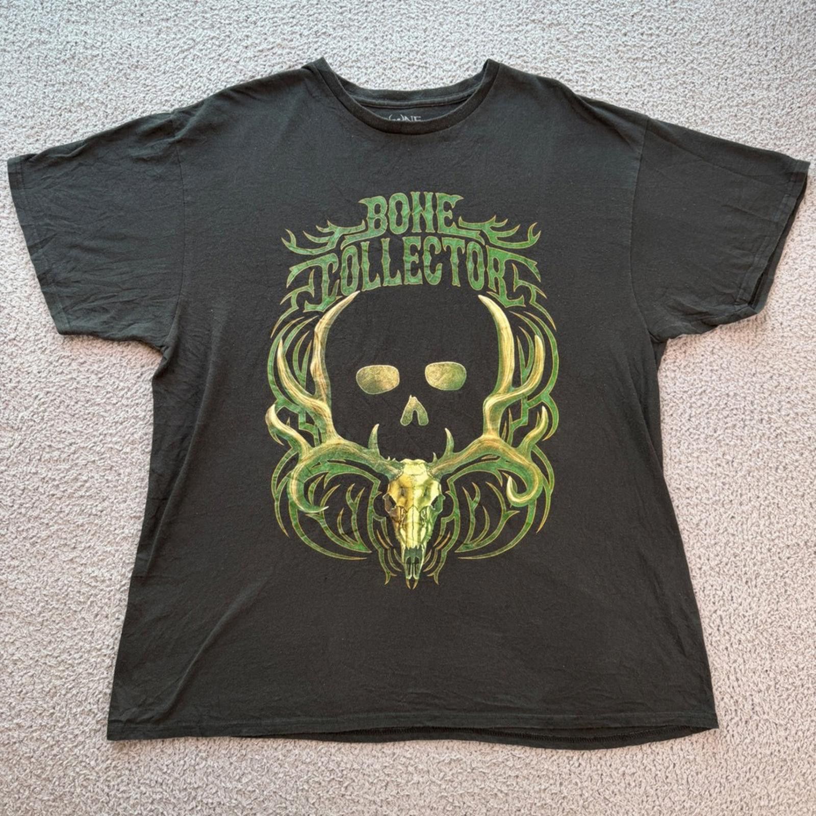 Other Bone Collector Mens XL Graphic T-Shirt Green Deer Skull Size US XL / EU 56 / 4 - 1 Thumbnail