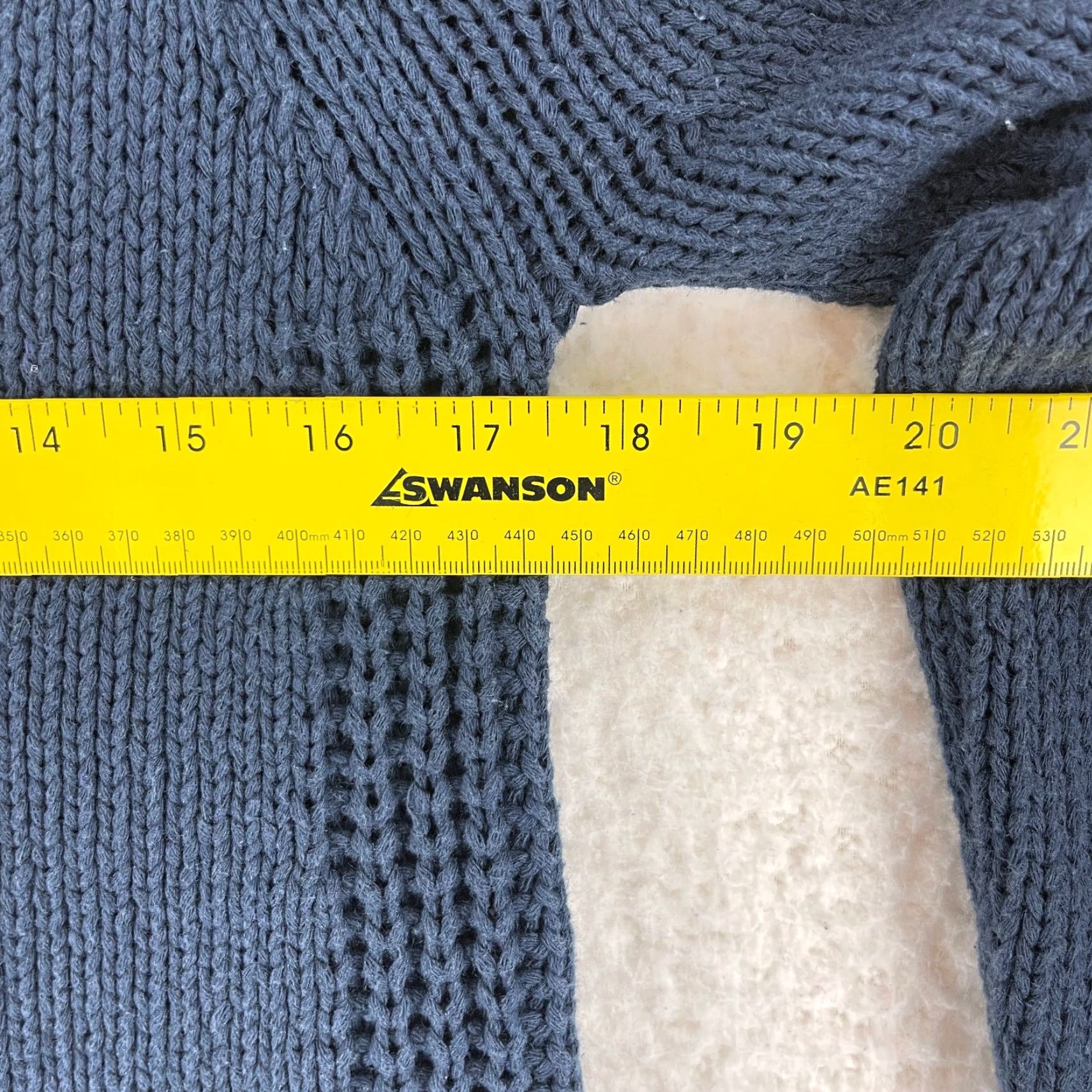 Anthropologie Moth Blue Cable Knit Sweater Womens Lace Up V-Neck Long Sleeve Size Small Size S / US 4 / IT 40 - 7 Thumbnail