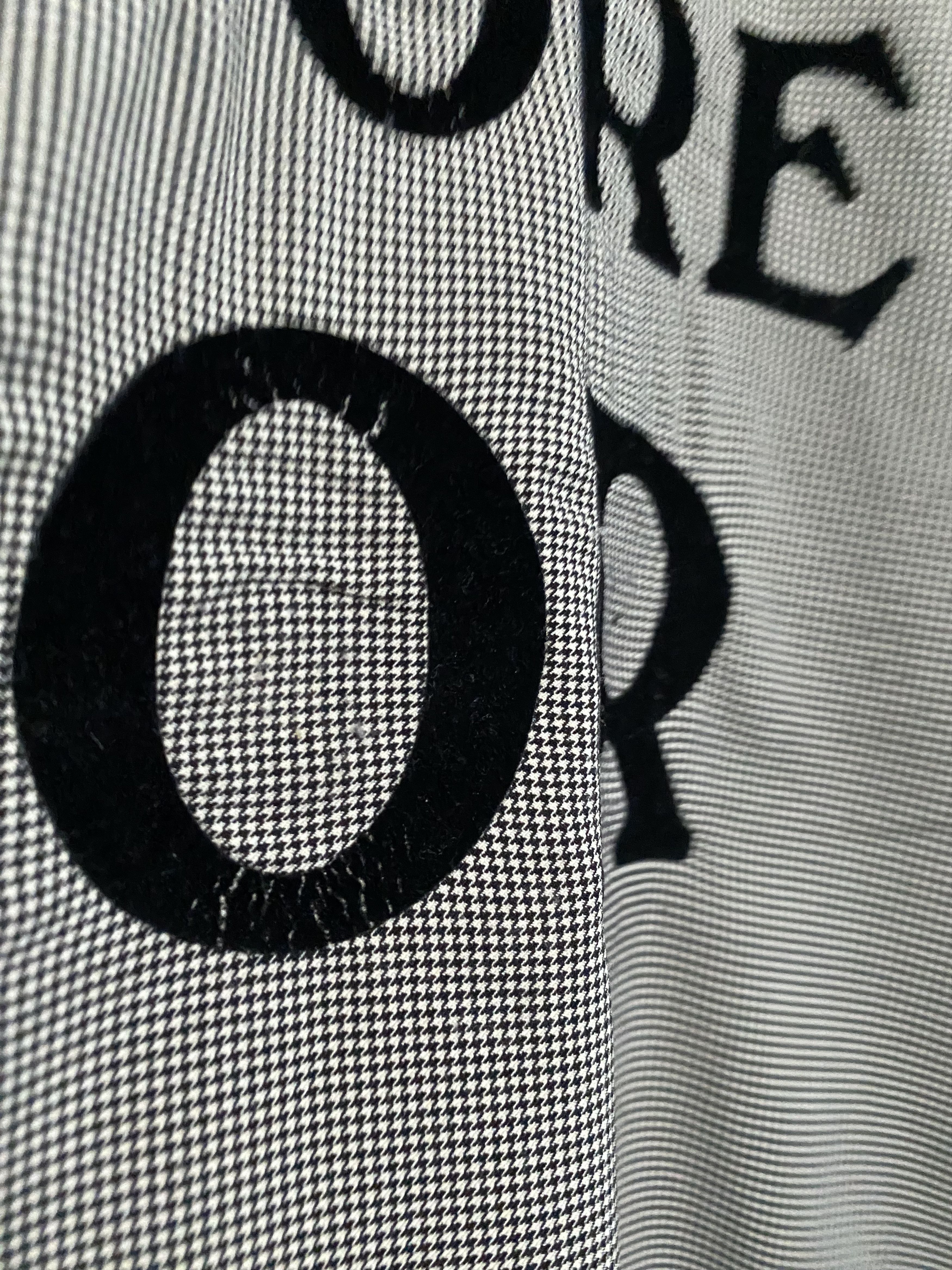 Dior Fall Winter 2002 "J'ADORE DIOR" Houndstooth Print Tank Top Size XS / US 0-2 / IT 36-38 - 9 Thumbnail