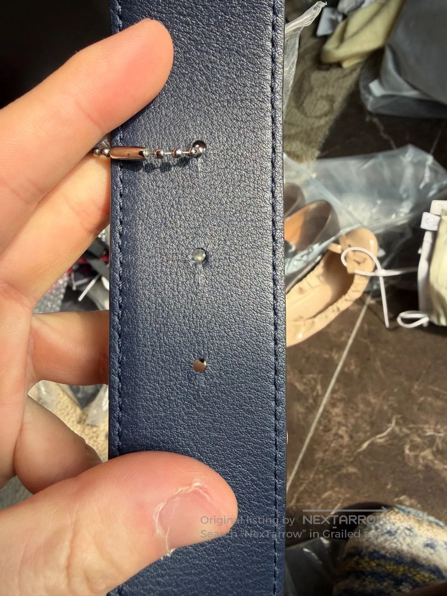 Loewe Loewe Anagram Reversible Belt Gold Buckle. Size ONE SIZE - 8 Thumbnail