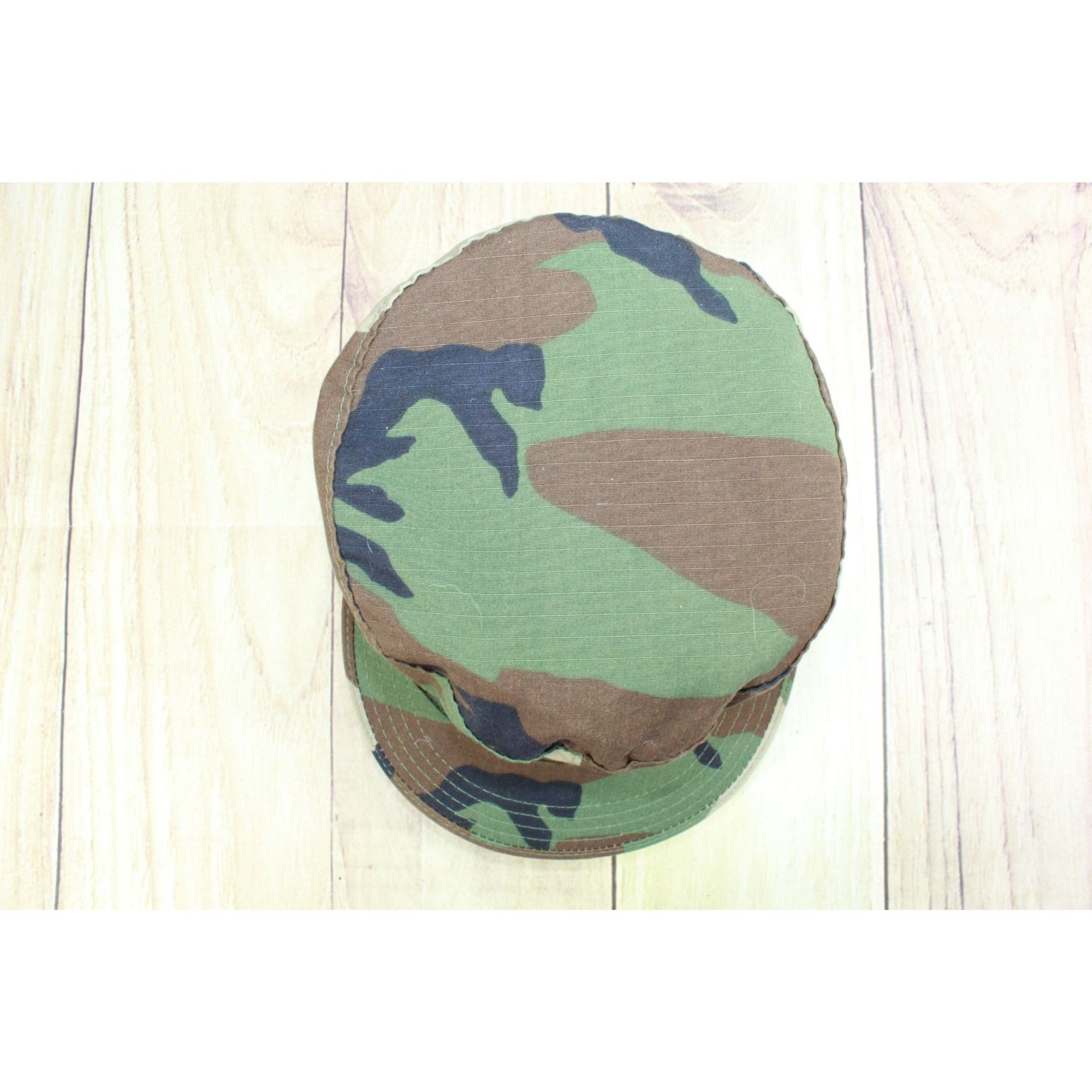 Other US Military Issued Hat Woodland Camo Combat Cap Ear Neck Fla Size ONE SIZE - 5 Thumbnail