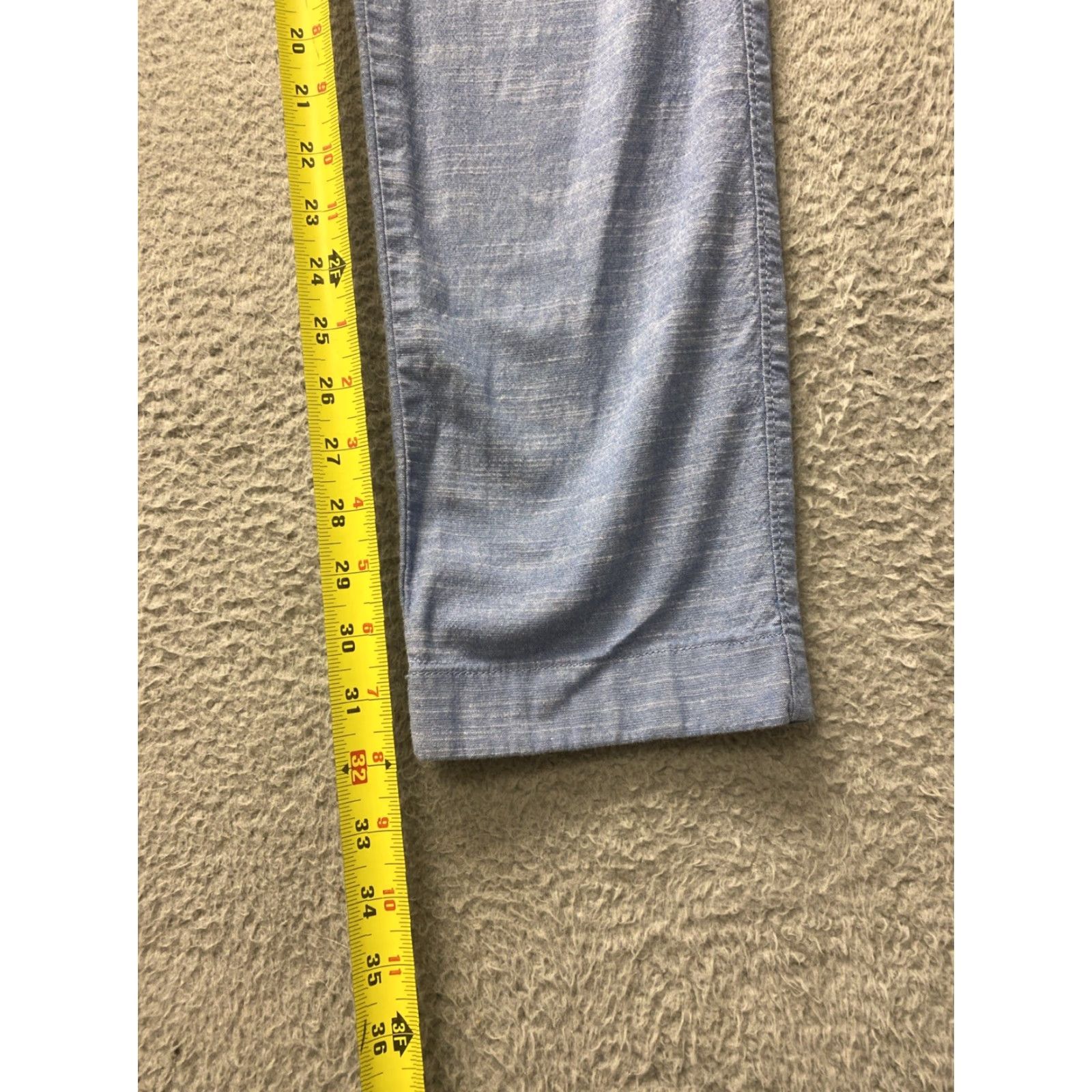 J.Crew J.CREW Pants Men Regular Slim Straight Blue Chino 32x32 Cotton Twill Button Zip Pockets Back Pocket 32 Inseam Size US 32 / EU 48 - 6 Thumbnail