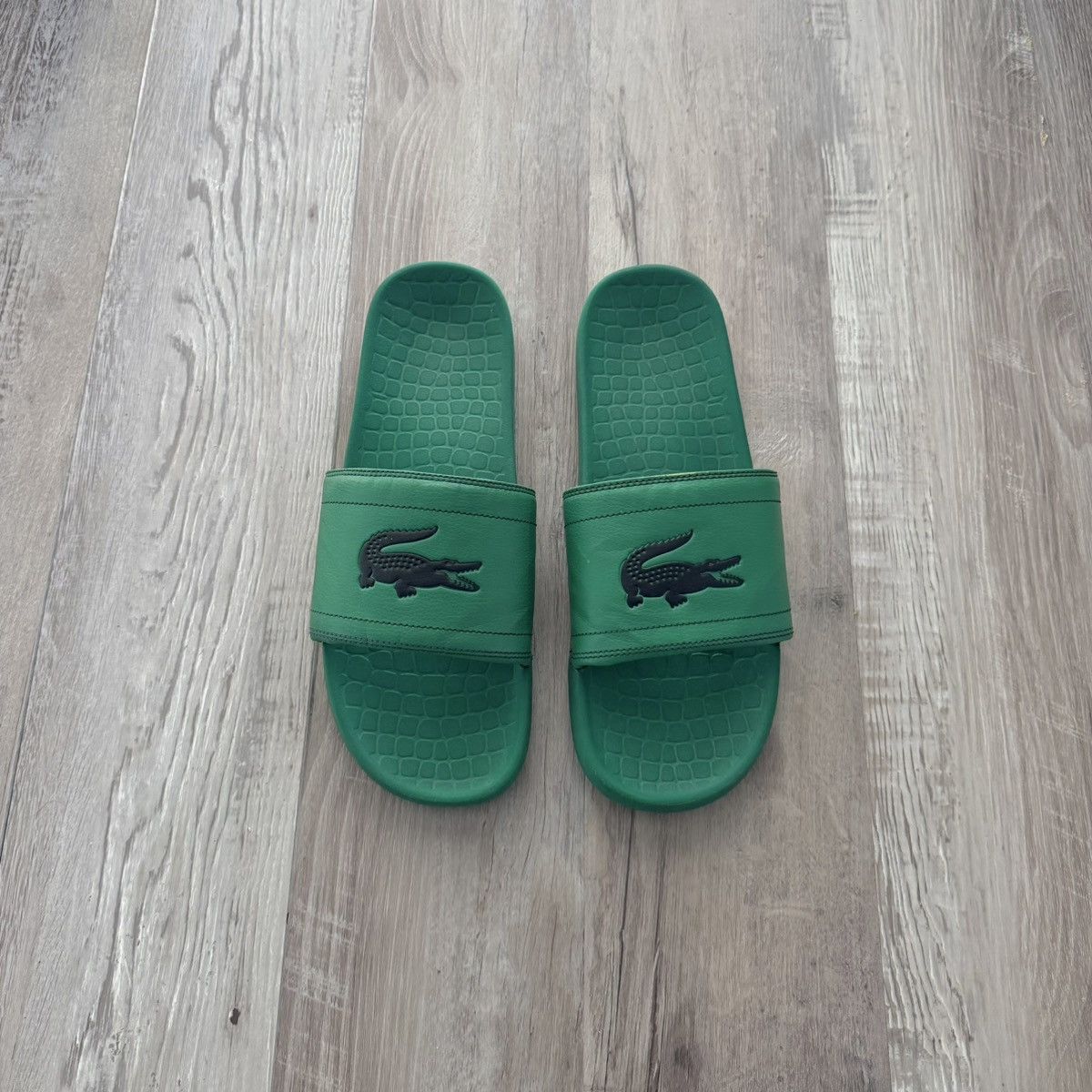 Lacoste LACOSTE • Fraiser Slide Sandal "Green" (13M) Size US 13 / EU 46 - 1 Thumbnail