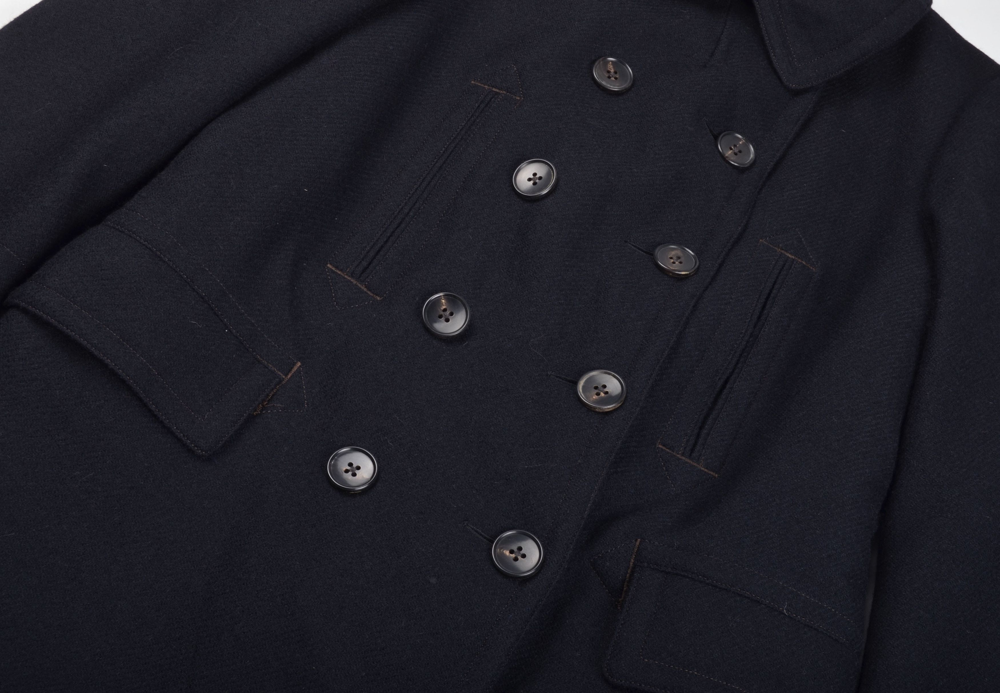 Ring Jacket Ring Jacket Navy Double Breasted Wool Pea Coat Size US S / EU 44-46 / 1 - 3 Thumbnail