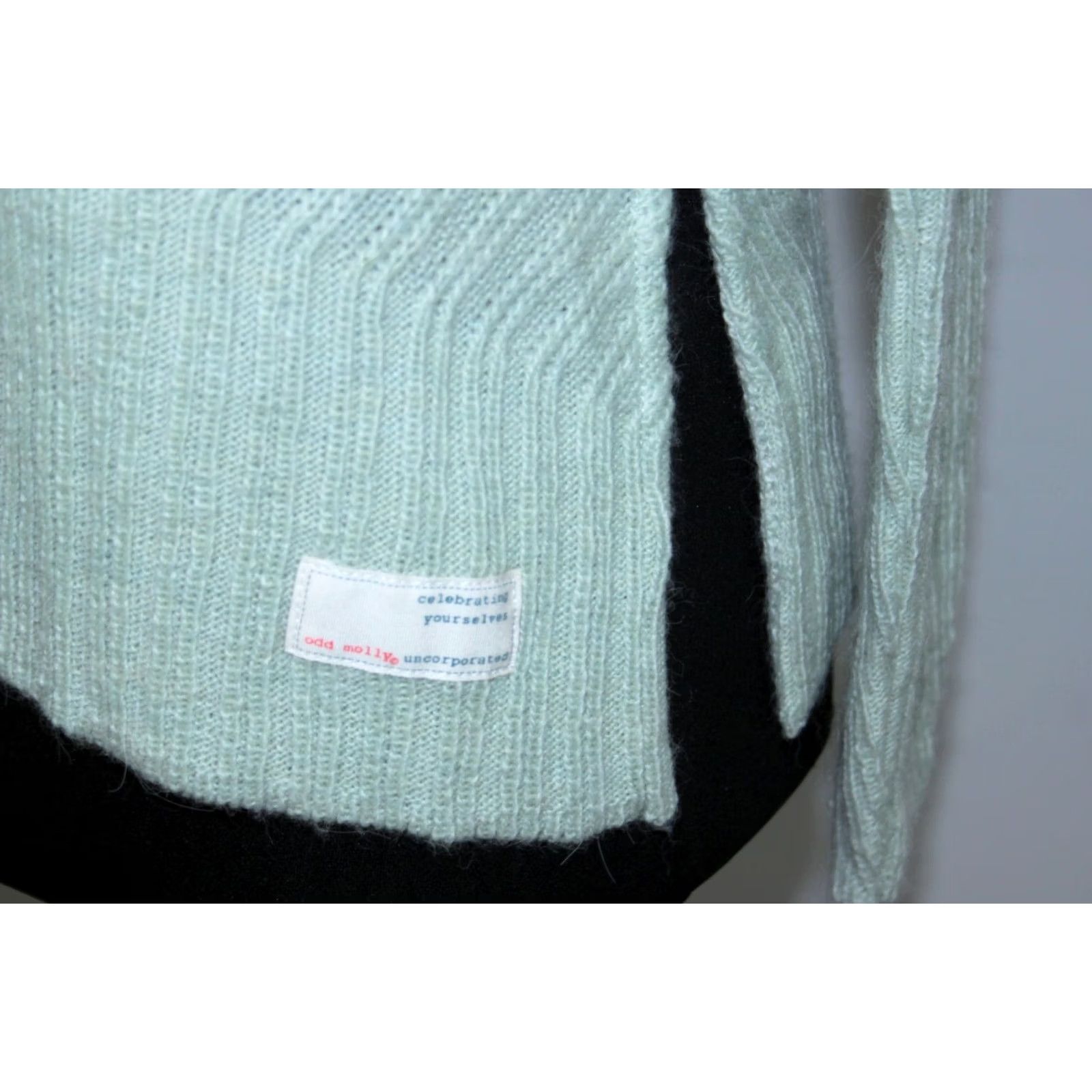 Vintage Odd Molly Green Pullover Womens Size 0 Alpaca Wool Sweater Size XS / US 0-2 / IT 36-38 - 2 Thumbnail