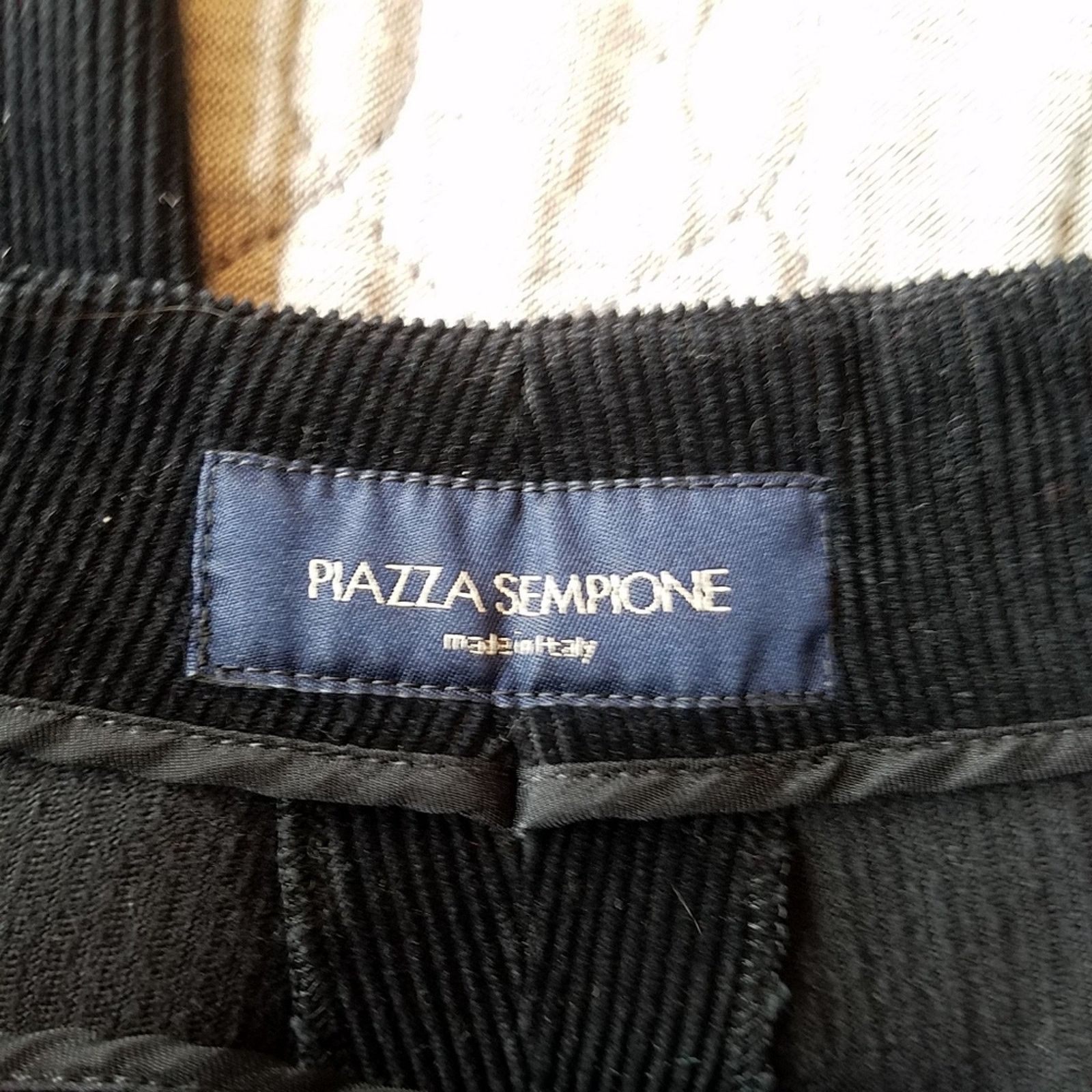 Piazza Sempione Piazza Sempione sz.14 black corduroy ankle pants Size 36" / US 14 / IT 50 - 4 Thumbnail