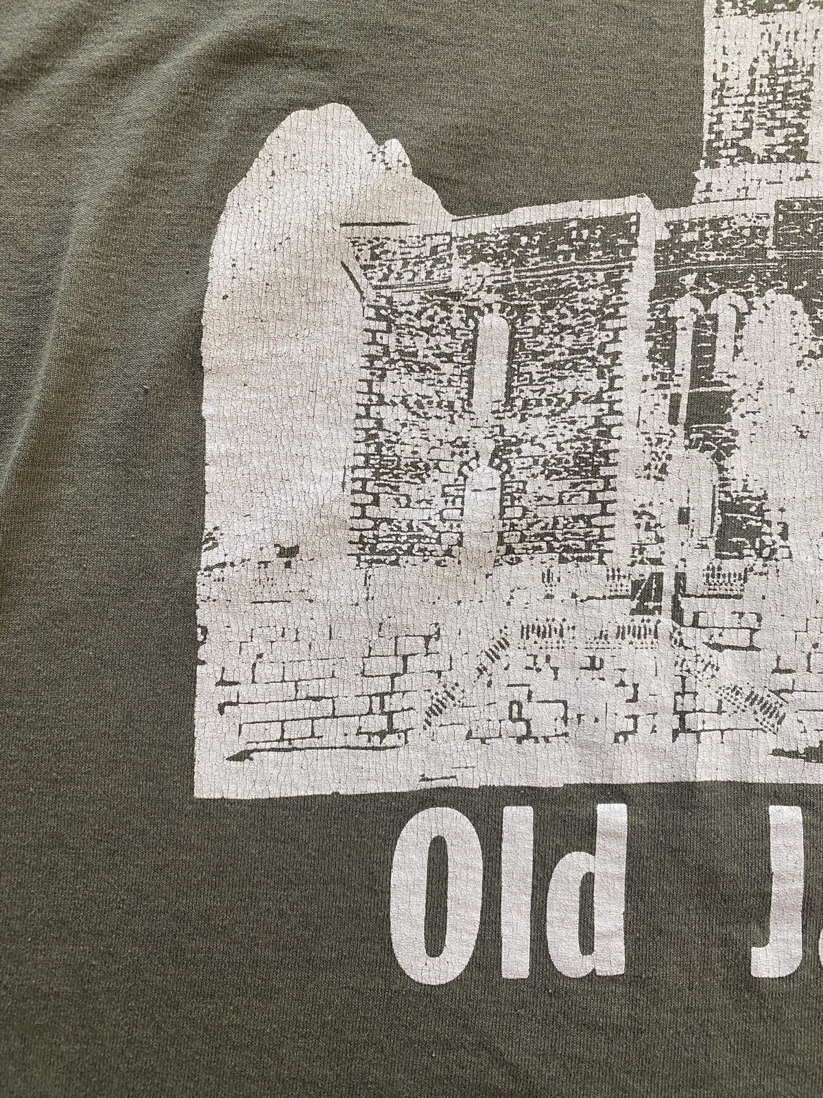 Fruit Of The Loom Vintage 90’s Old Jail Single Stitch Army Green Tee Size US L / EU 52-54 / 3 - 16 Thumbnail