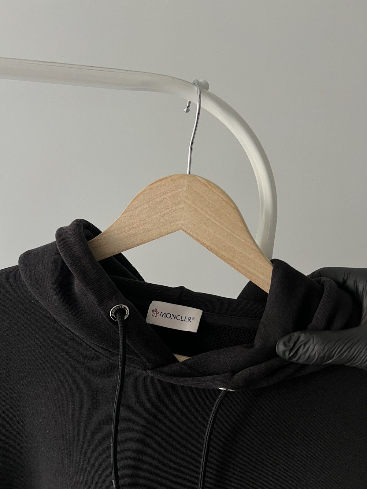 Moncler MONCLER Black Hoodie Same But Different Big Logo Patch Size US S / EU 44-46 / 1 - 9 Thumbnail