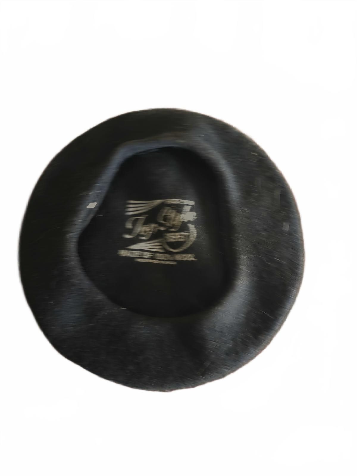 Other Vintage Top Style Black Wool Beret Hat Sz 11.5 South Africa Size ONE SIZE - 4 Thumbnail