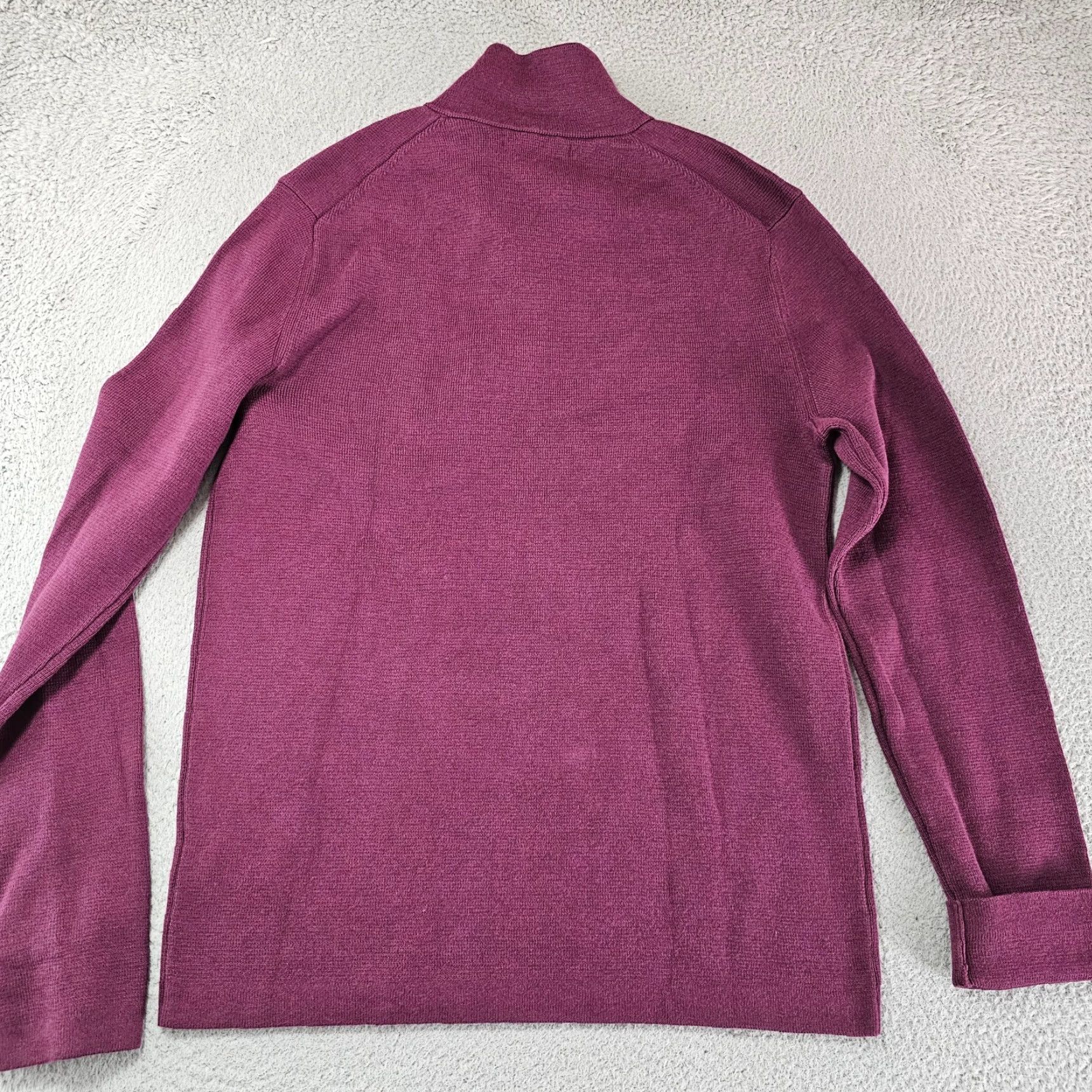 Banana Republic Banana Republic Sweater Mens Small 1/4 Zip Pullover Office Preppy Cotton Blend Red Knit Mock Neck Size US S / EU 44-46 / 1 - 6 Thumbnail