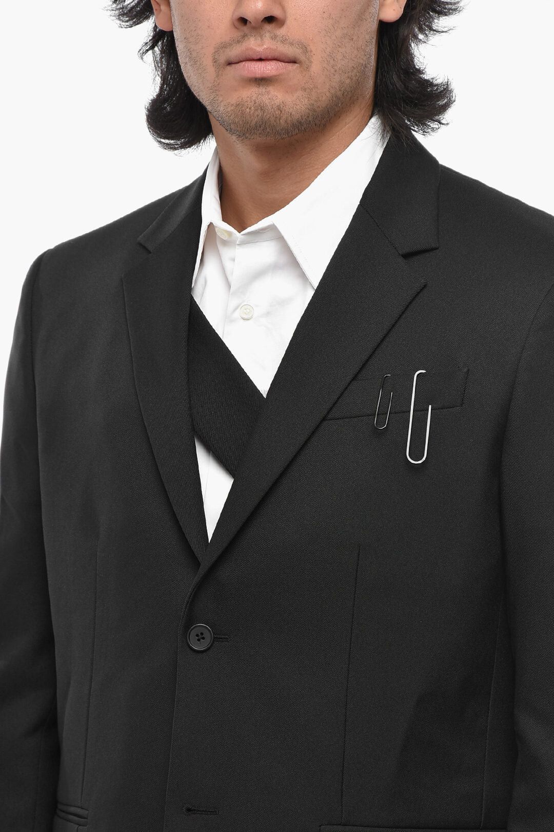 Off-White og1mm0426 Twill Blazer in Black Size US M / EU 48-50 / 2 - 3 Thumbnail