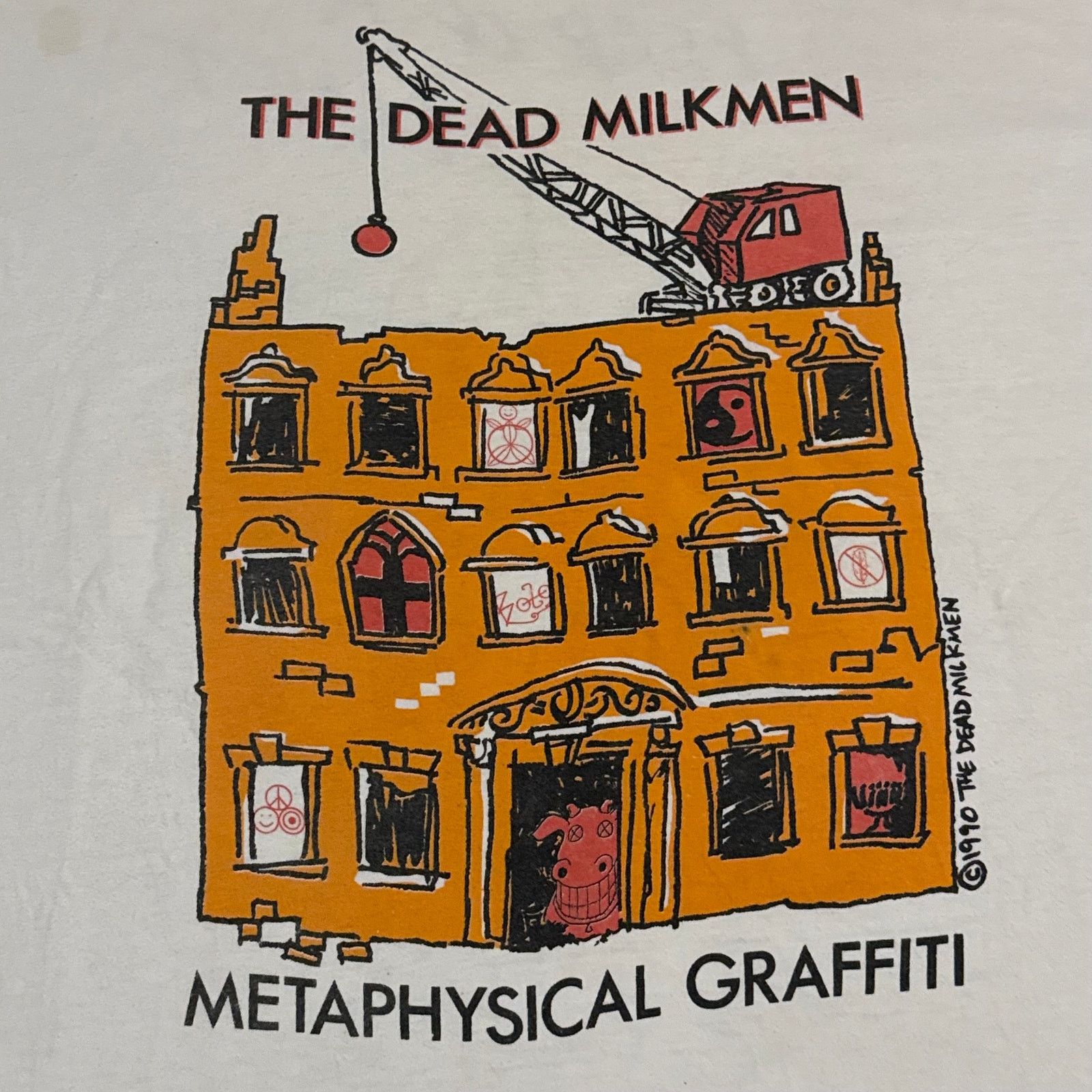 Band Tees × Hanes × Vintage The Dead Milkmen Metaphysical Graffiti Shirt XL 1990 Tour Size US XL / EU 56 / 4 - 3 Thumbnail