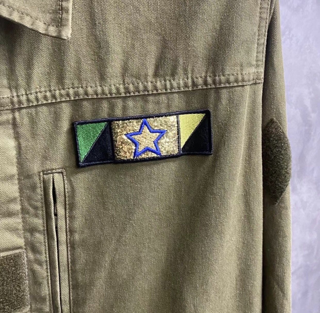 Saint Laurent Paris × Yves Saint Laurent Saint Laurent's latest glitter pattern logo jacket Size US M / EU 48-50 / 2 - 3 Thumbnail