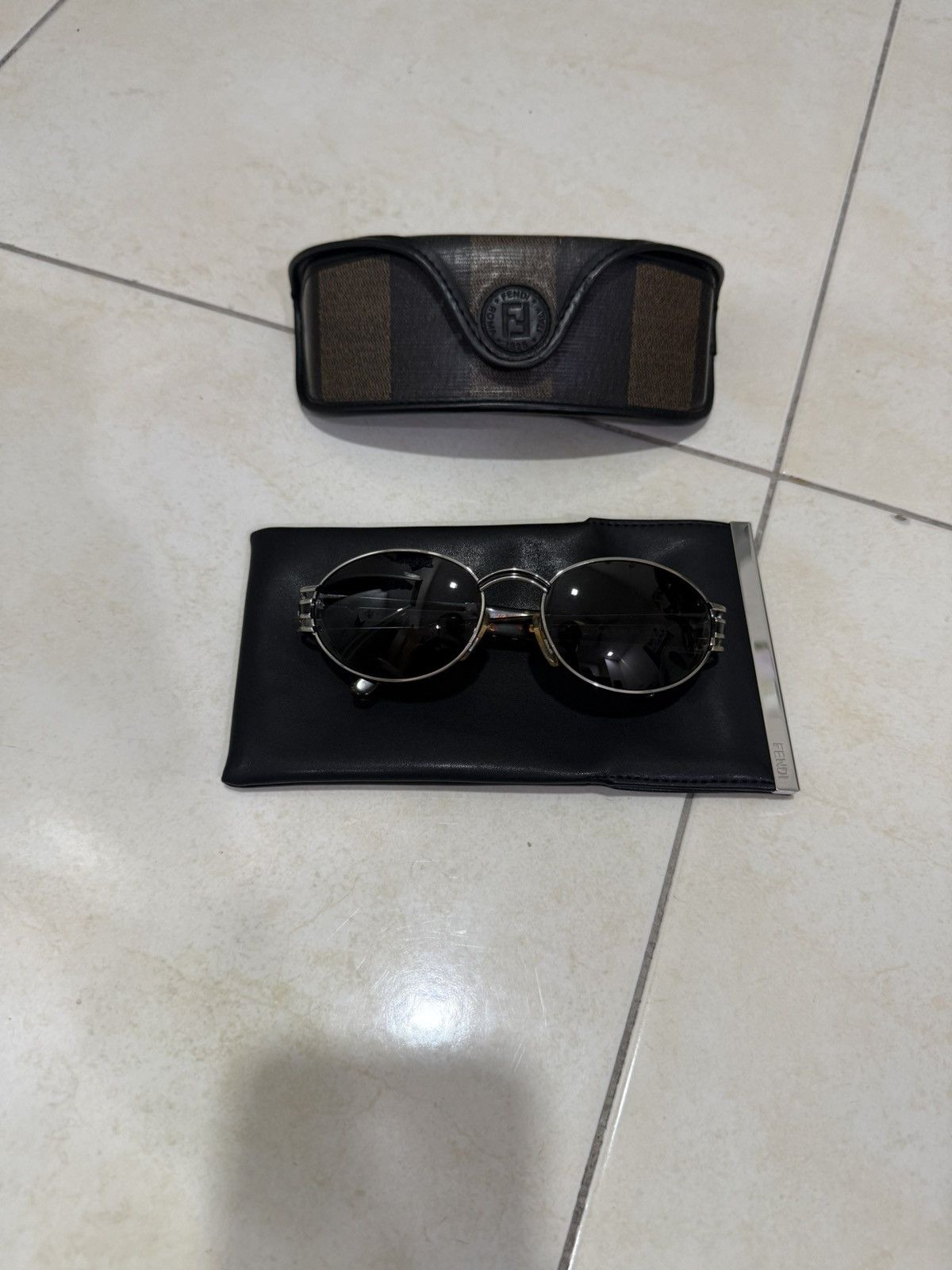 Fendi Vintage Sunglasses Fendi SL 7038 Oval | Grailed