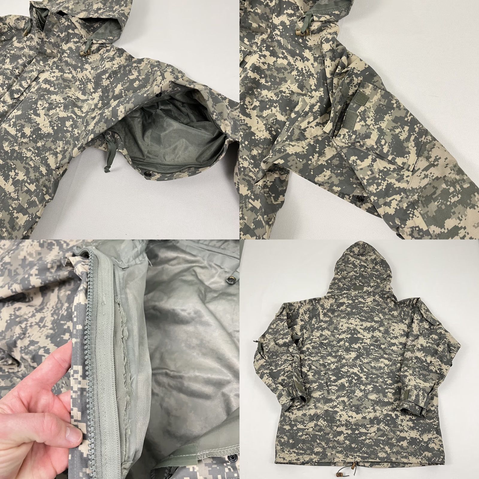 Vintage Tru-Spec H2O ECWCS Parka Green Digital Camo Mens Large Regular Military Army ACU Parka Size US L / EU 52-54 / 3 - 8 Thumbnail
