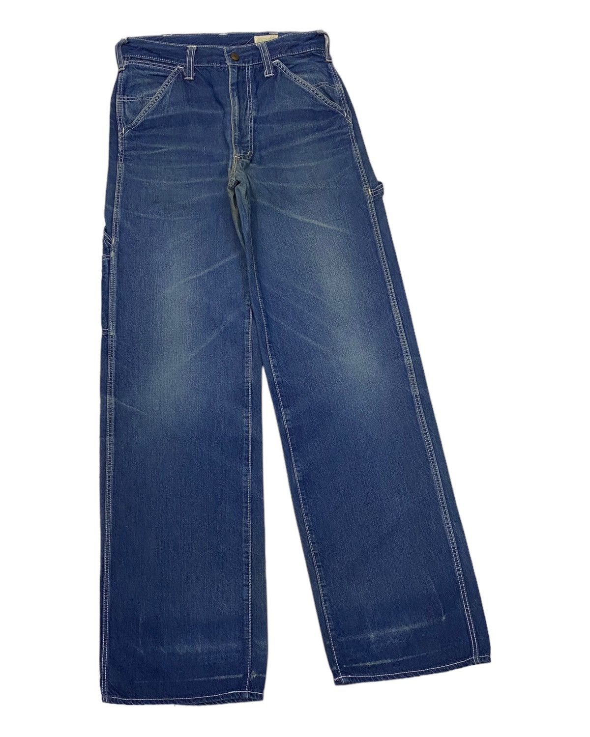 Japanese Brand 🔥WRANGLER 80s CARPENTER DENIM JEANS LOOSE Size US 29 - 3 Thumbnail