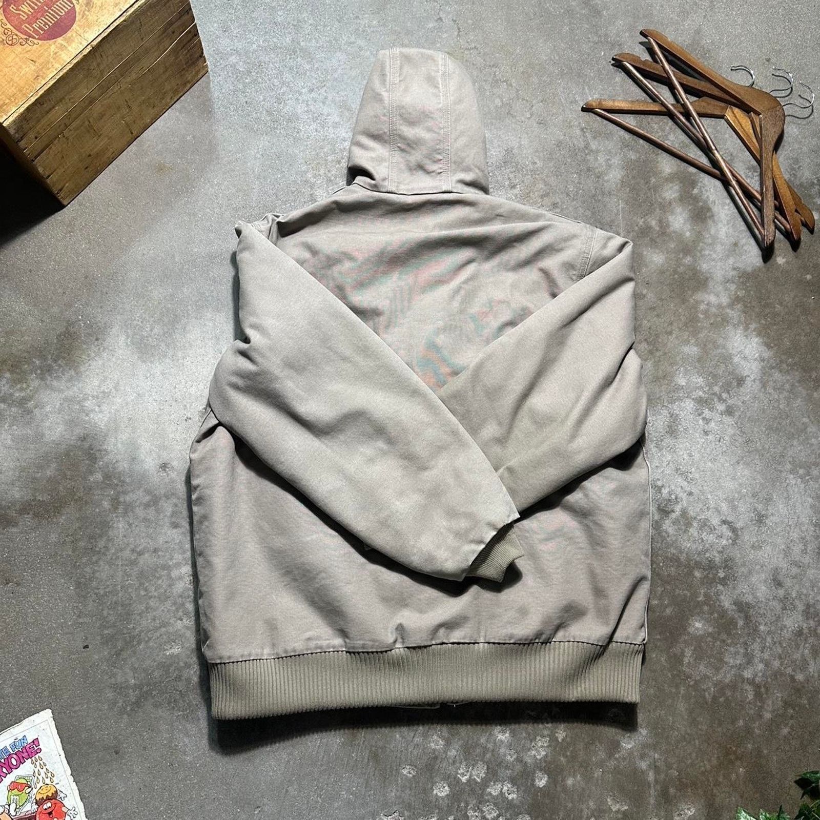 Carhartt Vintage Carhartt Quilted Lined Hooded Canvas Jacket Brown Size US XL / EU 56 / 4 - 2 Thumbnail