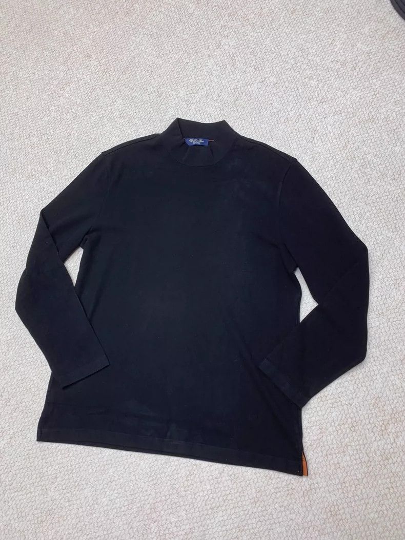 Loro Piana LORO PIANA Small half high collar bottom LP press worded w Size US XL / EU 56 / 4 - 6 Thumbnail