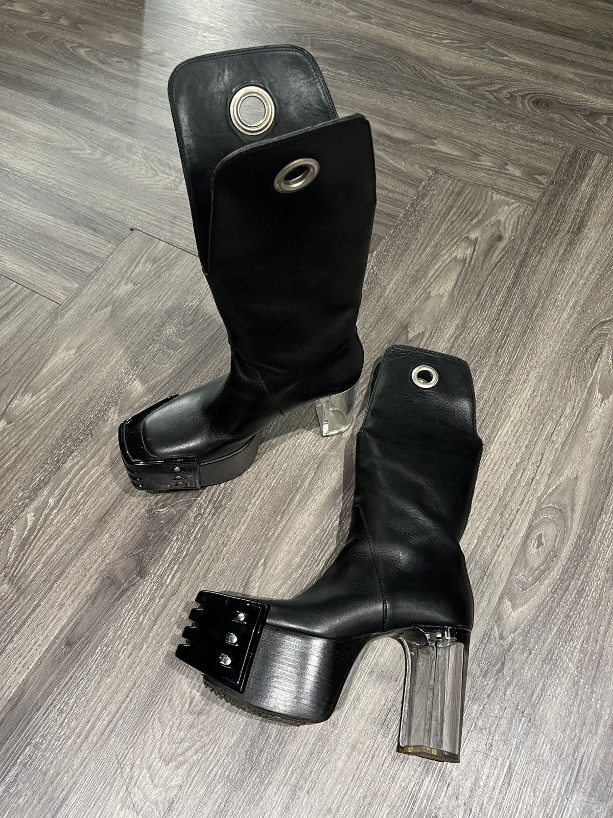 Rick Owens SAMPLE SS20 Rick Owens Tecuatl Kowboy Runway Kiss Boots Size US 8.5 / EU 41-42 - 1 Thumbnail