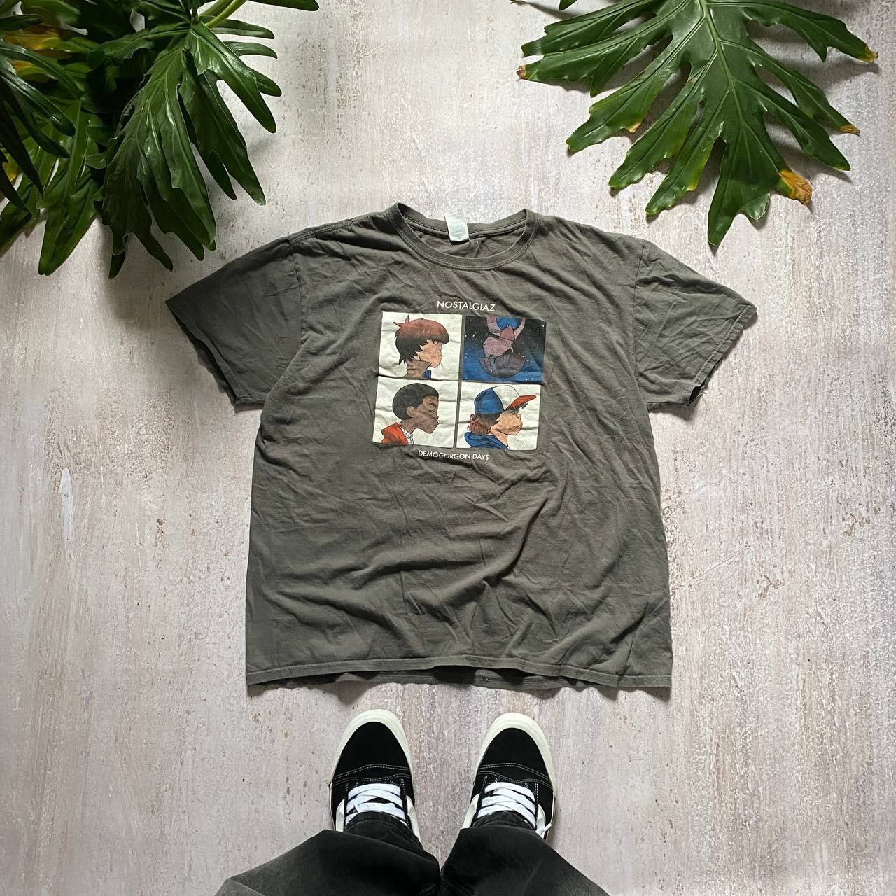 VINTAGE Y2K STRANGER THINGS PARODY GORILLAZ HUMOR TEE 181