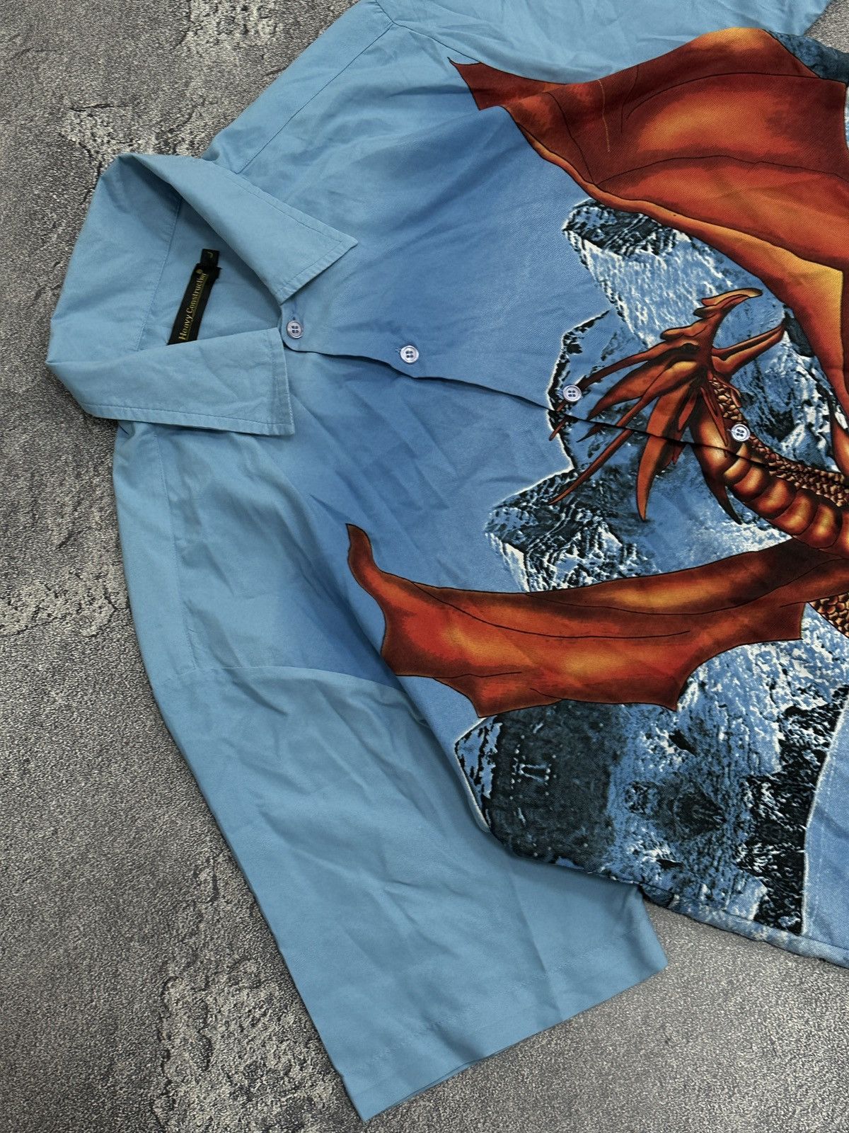 Vintage Vintage Overprint Dragon Winter Mountain Shirt Y2k Size US L / EU 52-54 / 3 - 4 Thumbnail