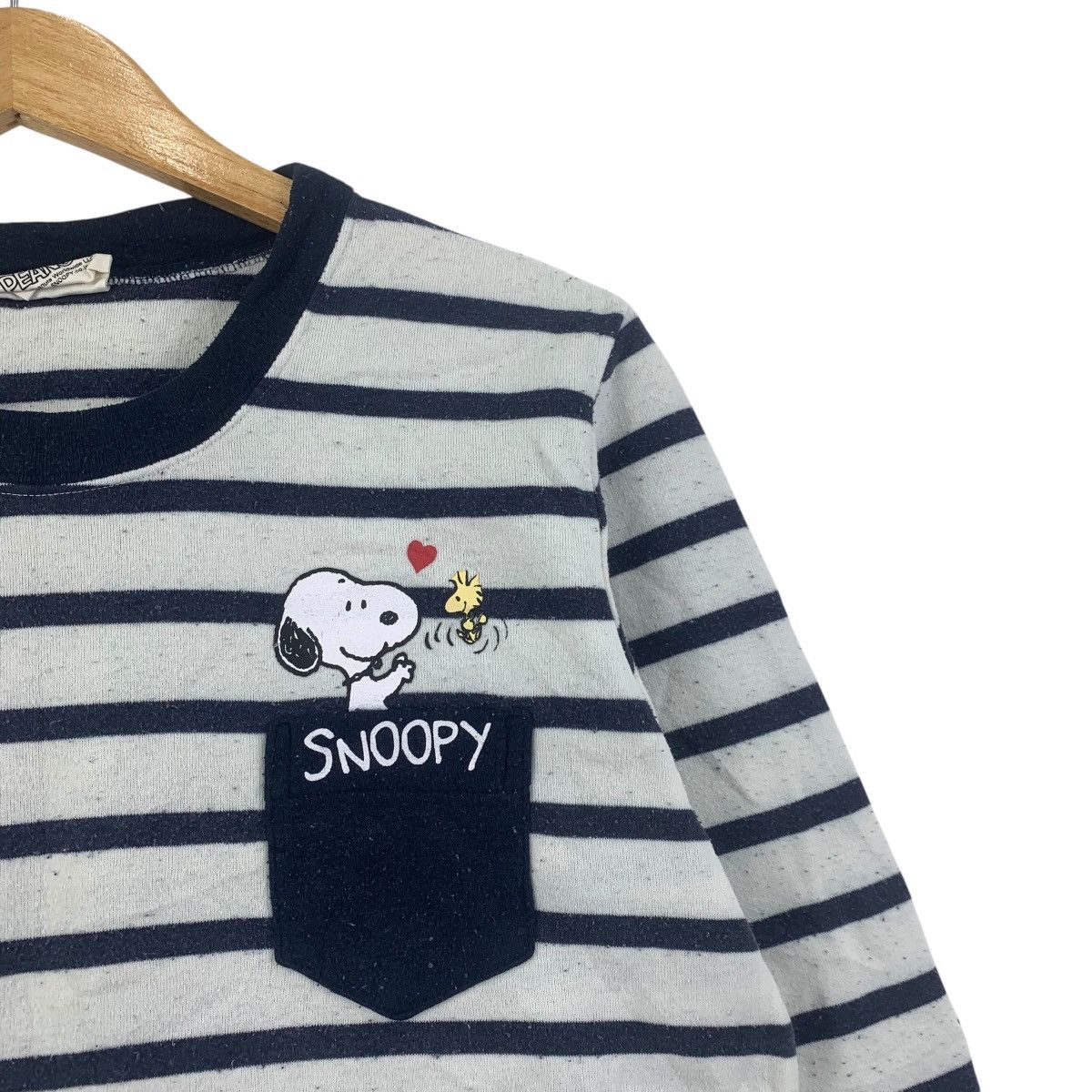 Peanuts Vintage SNOOPY PEANUTS Stripes Crewneck Pullover Sweatshirt Size US L / EU 52-54 / 3 - 5 Thumbnail