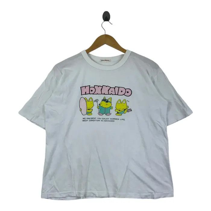 Vintage Vintage 80’ HOKKAIDO SAKHALIN FOX Anime Tee Shirt Top Size M / US 6-8 / IT 42-44 - 1 Thumbnail