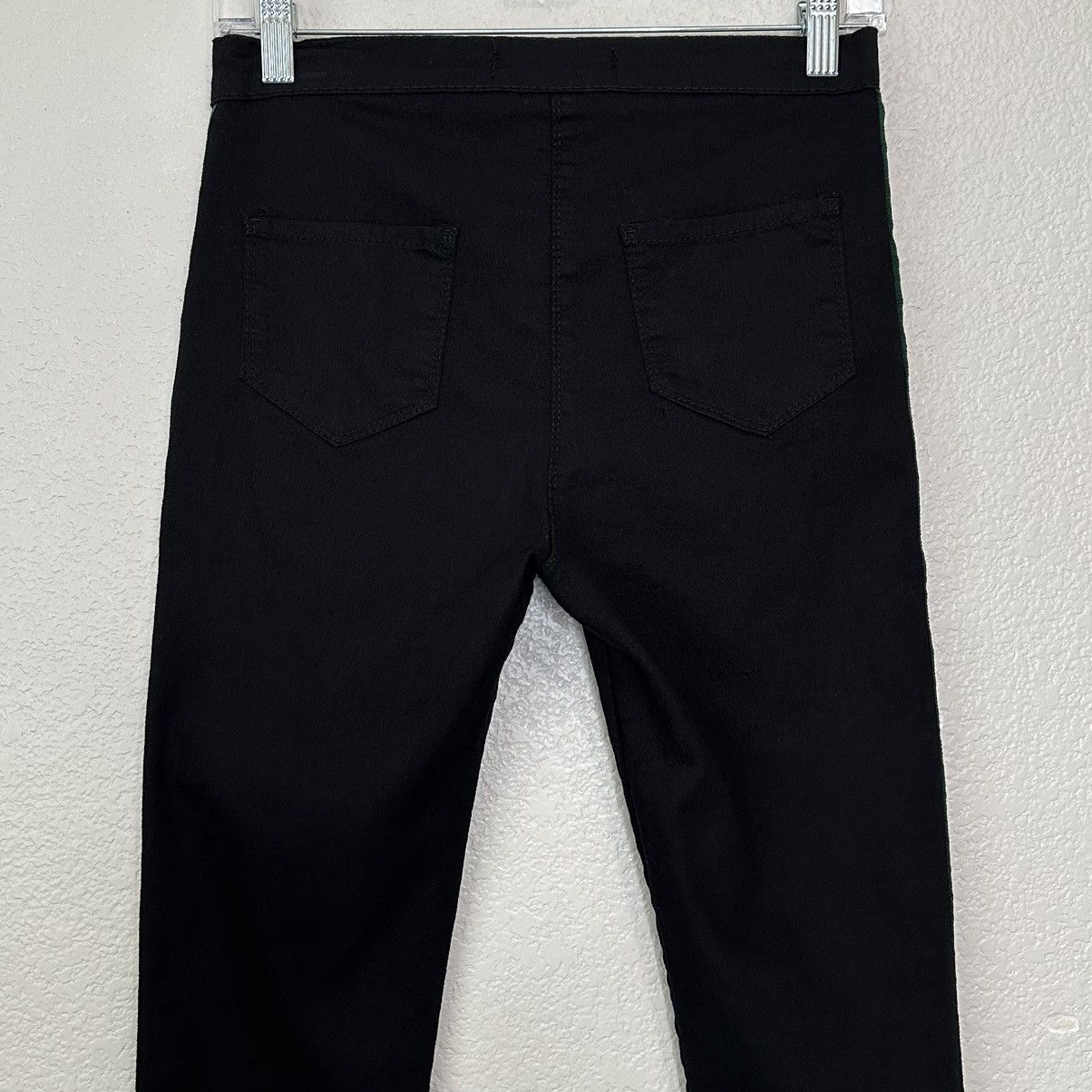 Other Messi Denim Black Side Striped Stretch Skinny Pants, Sz 4 Size 27" / US 4 / IT 40 - 9 Thumbnail