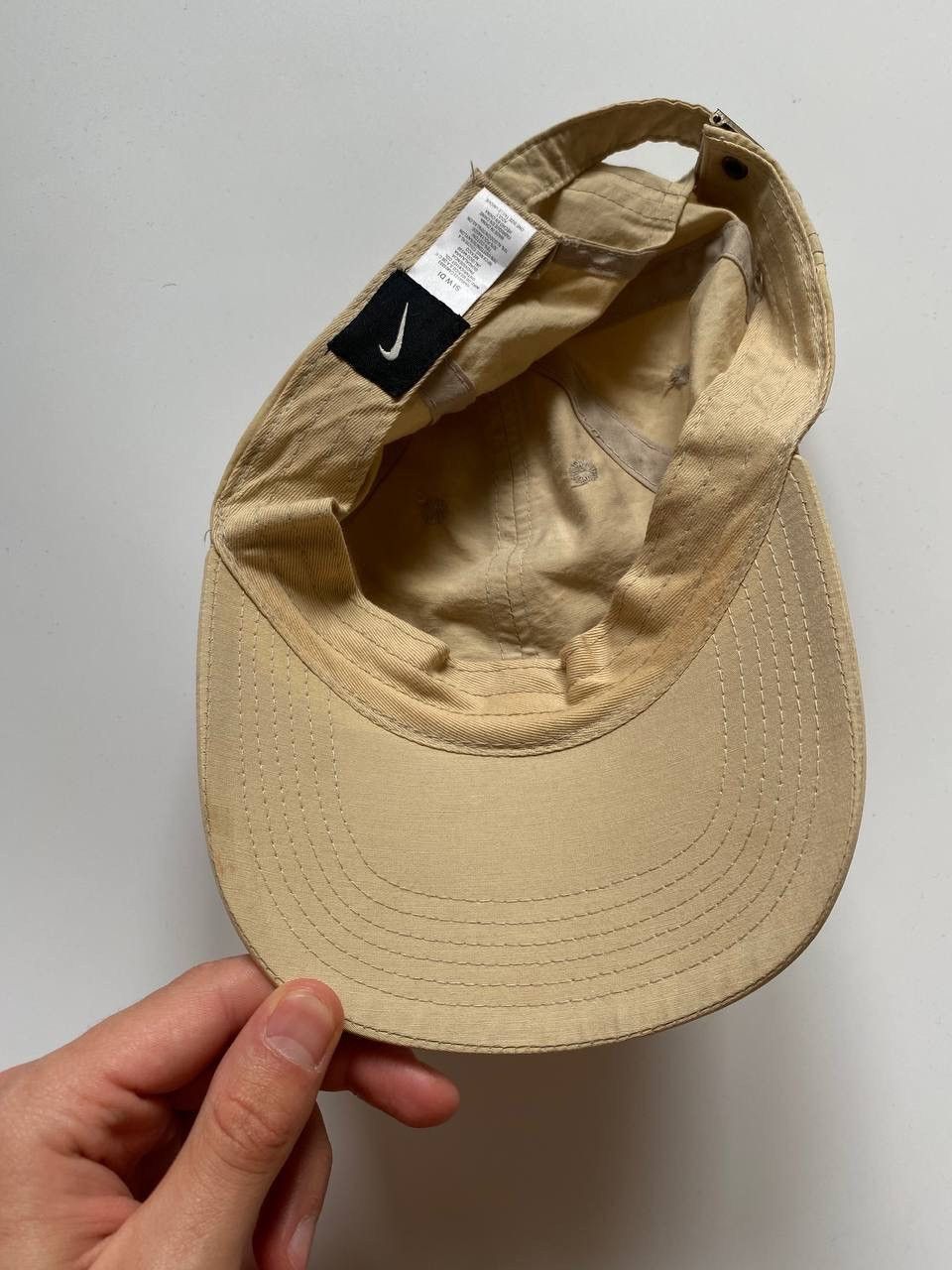 Nike Vintage Nike Metal Swoosh small logo cap Beige OS Size ONE SIZE - 6 Thumbnail