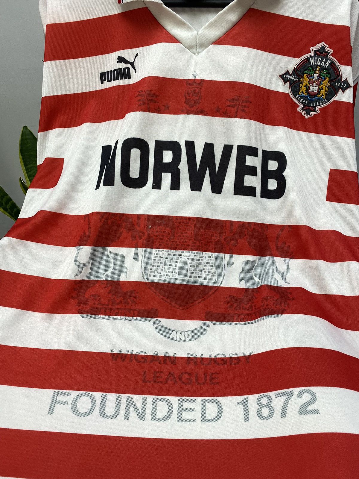 Puma × Vintage WIGAN RUGBY LEAGUE 1995 1996 HOME SHIRT JERSEY CENTENARY Size US XL / EU 56 / 4 - 10 Thumbnail