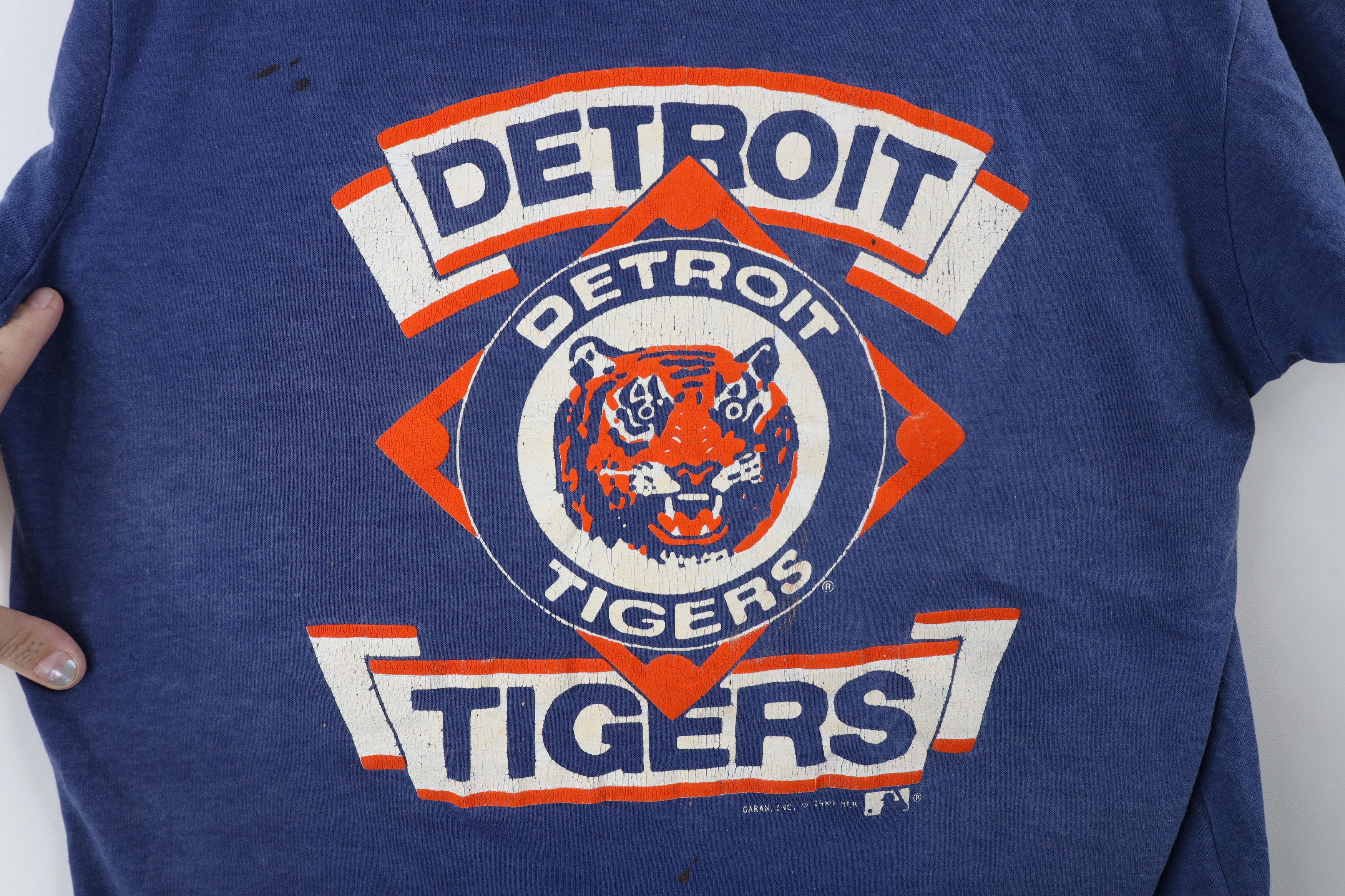 Vintage Vintage 80s Detroit Tigers Baseball Short Sleeve T-Shirt USA Size US XL / EU 56 / 4 - 4 Thumbnail