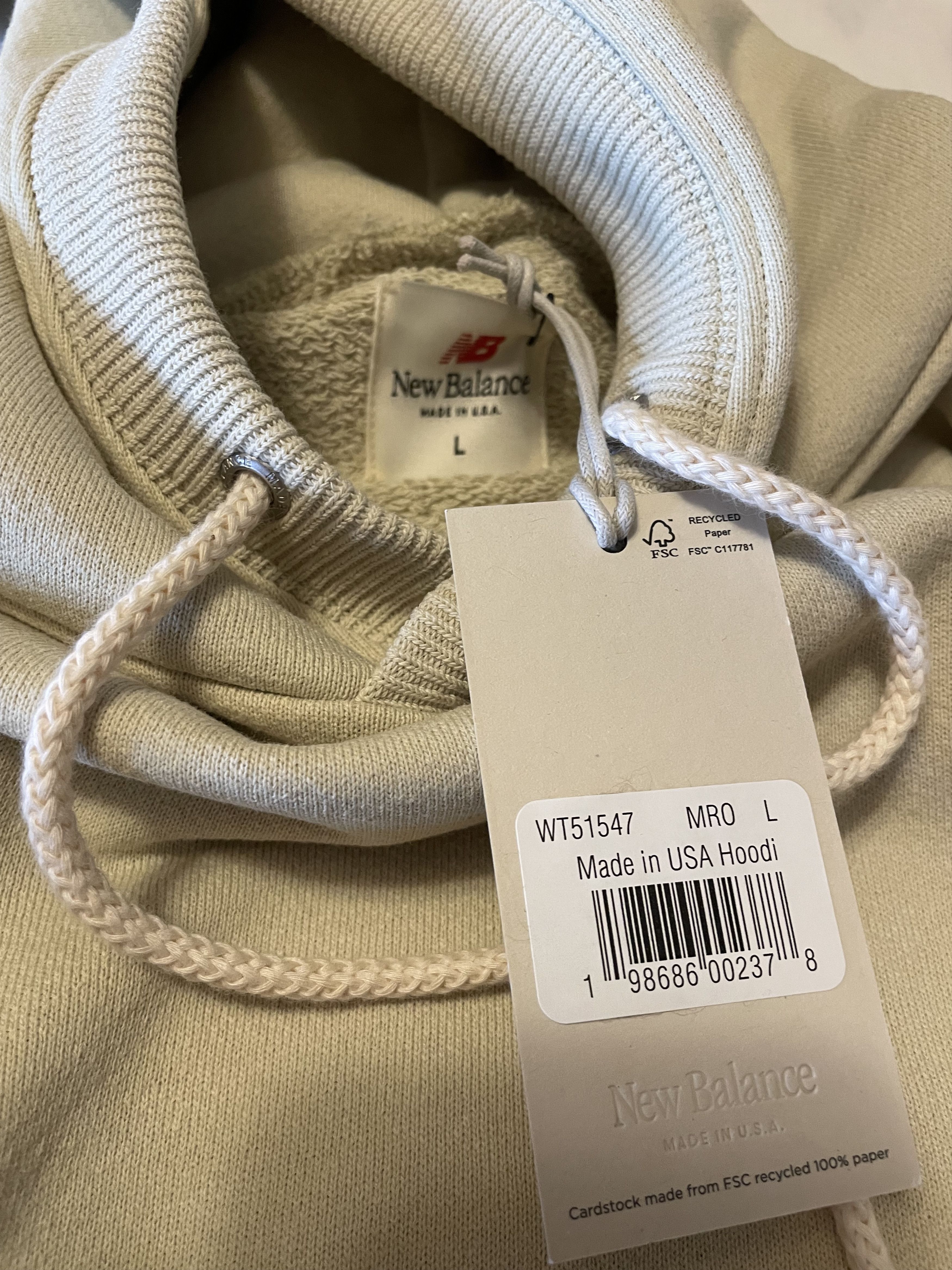 New Balance New Balance Made in USA Hoodie – Large – Mint Green – NWT Size L / US 10 / IT 46 - 2 Thumbnail