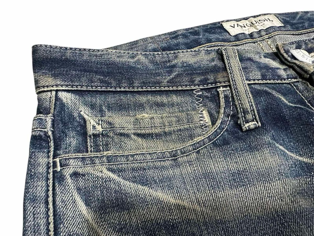 If Six Was Nine × Japanese Brand × Vanquish 🔥Archived Vanquish Mud Wash Flared Denim 2011 Size US 32 / EU 48 - 5 Thumbnail