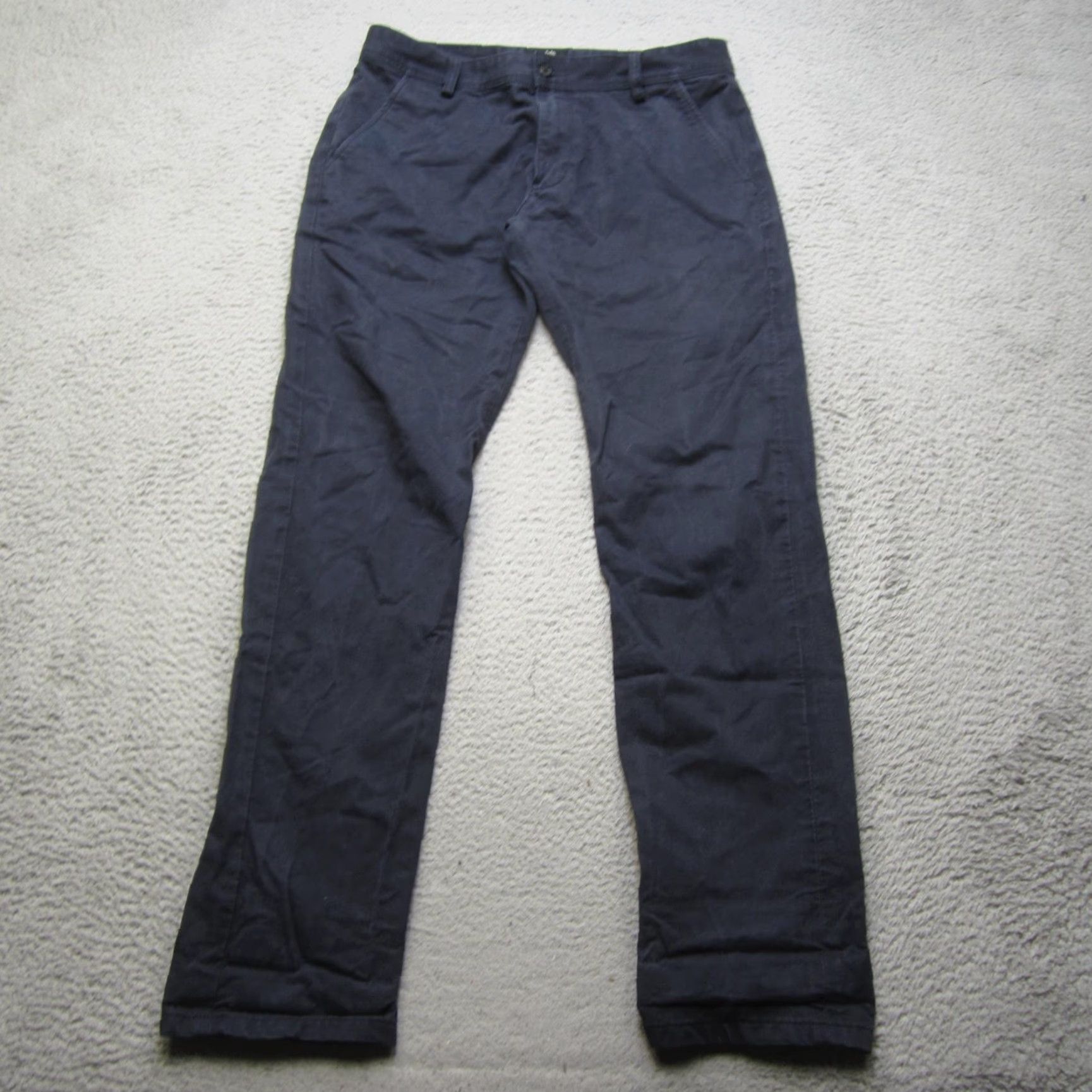 Vintage Todd Shelton Pants Mens 33x34 Navy Blue Straight Chino Basic Made in USA Casual Preppy Jacket? Size US 33 - 2 Thumbnail