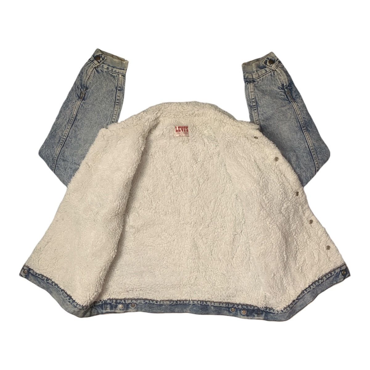 Levi's Vintage Clothing Rare Design Vintage Levi’s Sherpa Truckers Jacket Size US XL / EU 56 / 4 - 3 Thumbnail