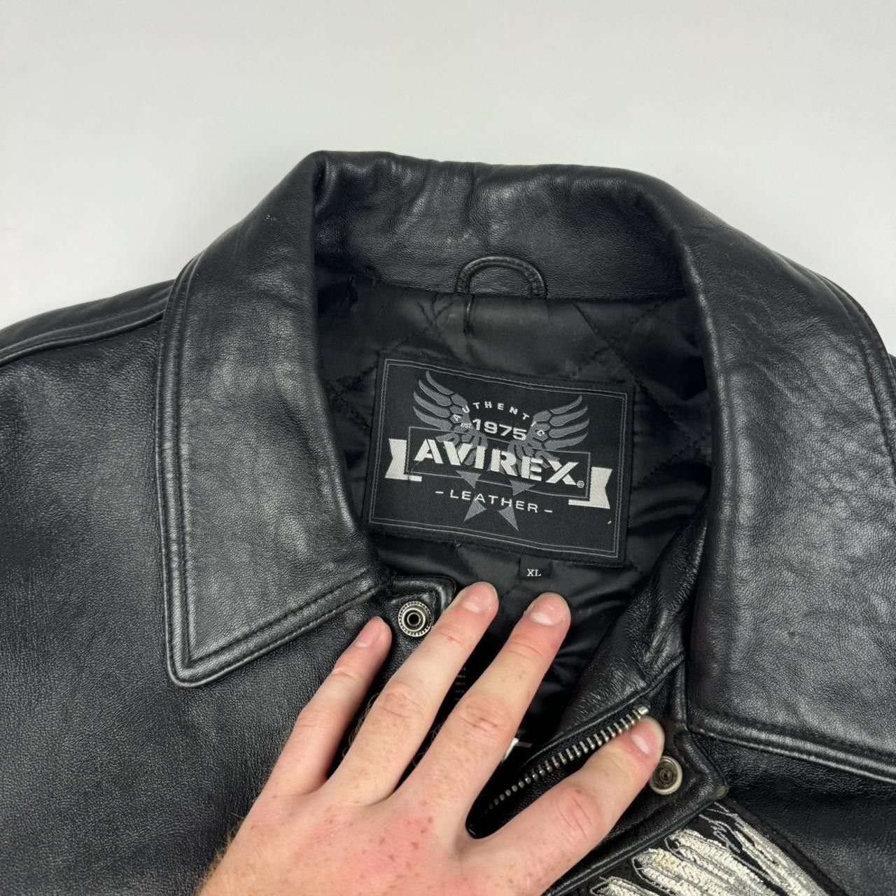 Avirex Avirex Leather Jacket Size US XL / EU 56 / 4 - 5 Thumbnail