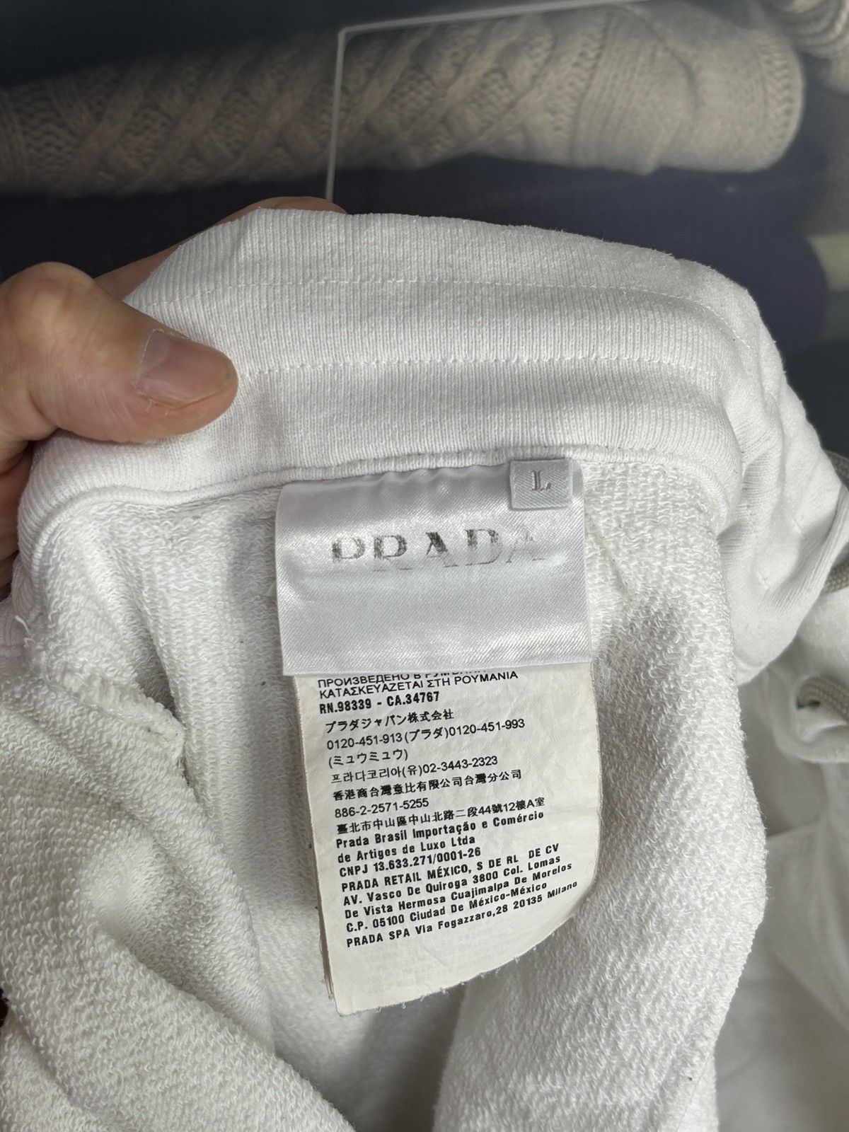 Prada Prada Pocket Tab Luxury White Cotton Shorts Size US 36 / EU 52 - 9 Thumbnail