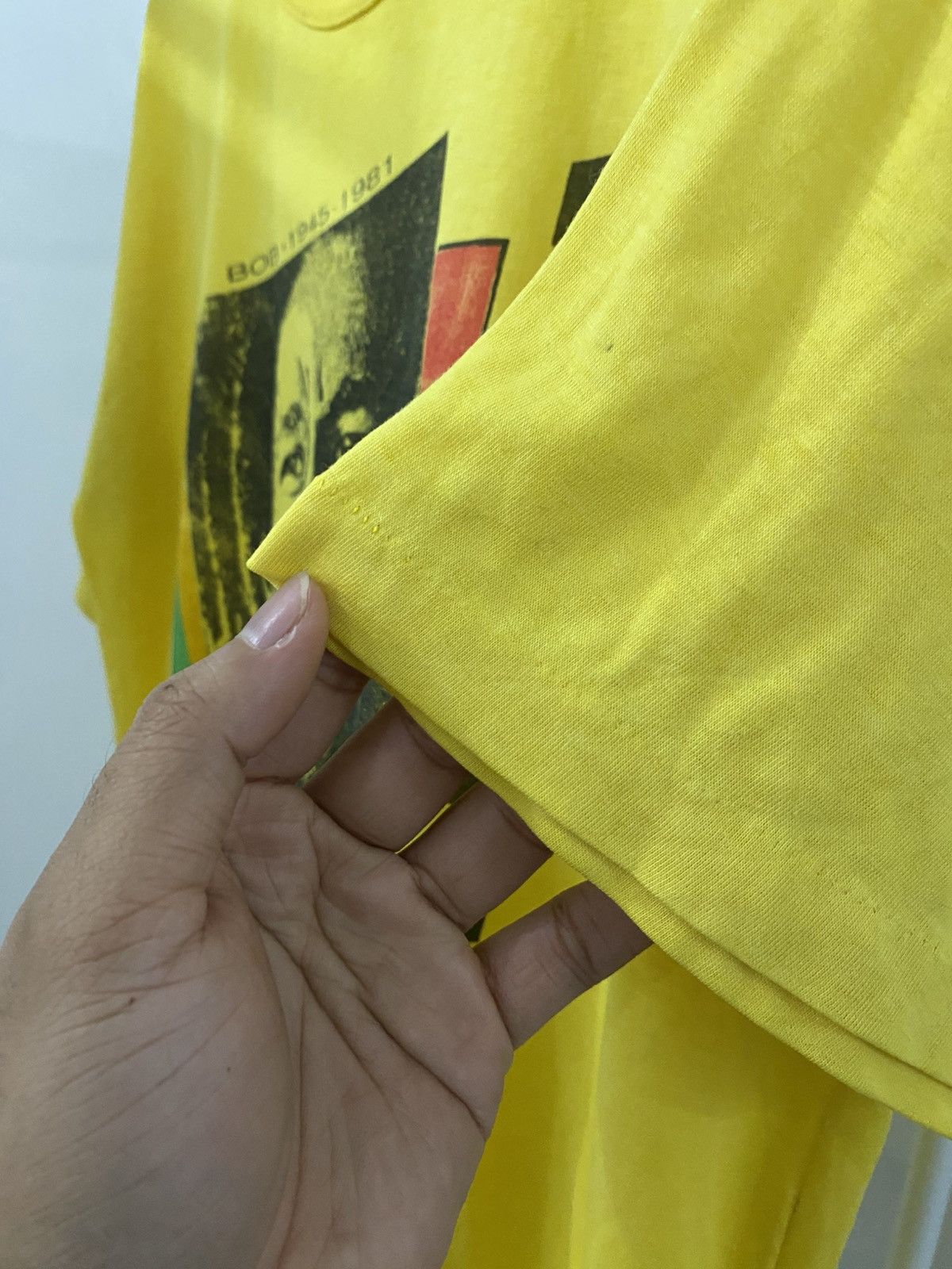 Vintage Vintage 80s Bob Marley Rare Tee Size US L / EU 52-54 / 3 - 6 Thumbnail