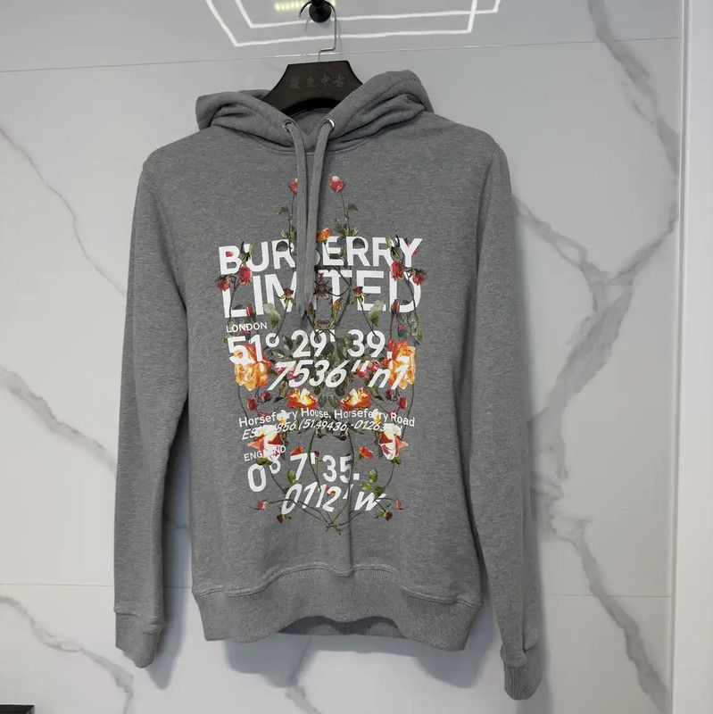Burberry Limited Gray Hoodie for Men