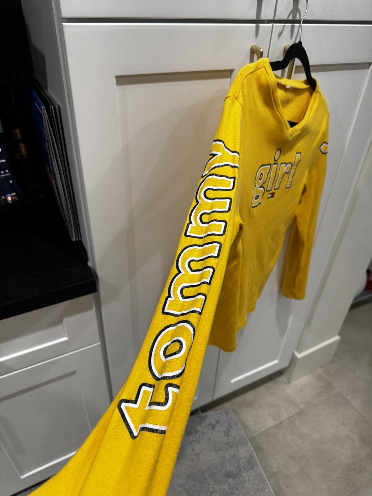 Tommy Hilfiger Tommy girl vintage yellow long sleeve Size S / US 4 / IT 40 - 2 Thumbnail