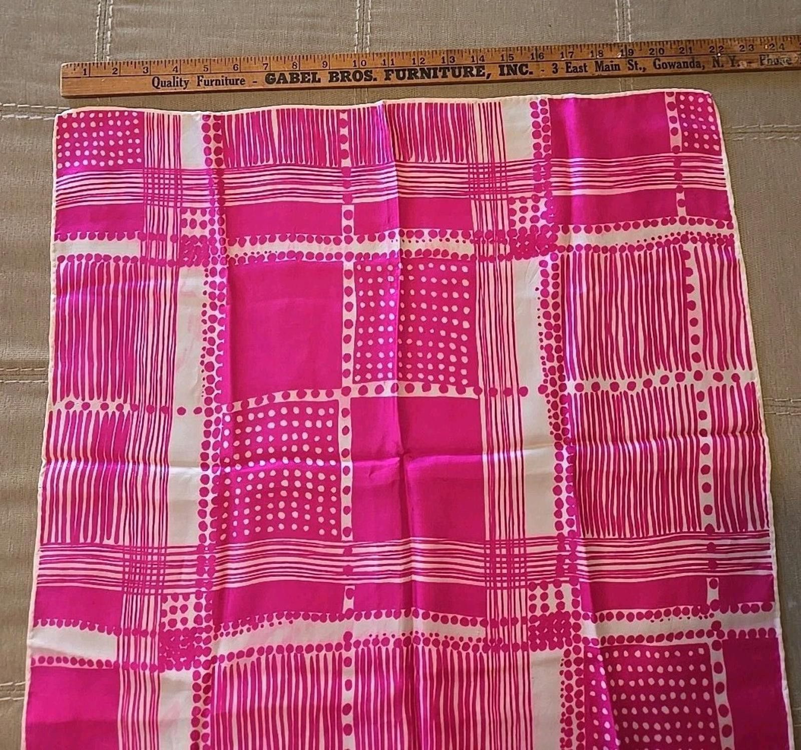Givenchy Vtg Givenchy Pink & White Polka Dot Pattern Silk Scarf 22x23 Size ONE SIZE - 3 Thumbnail