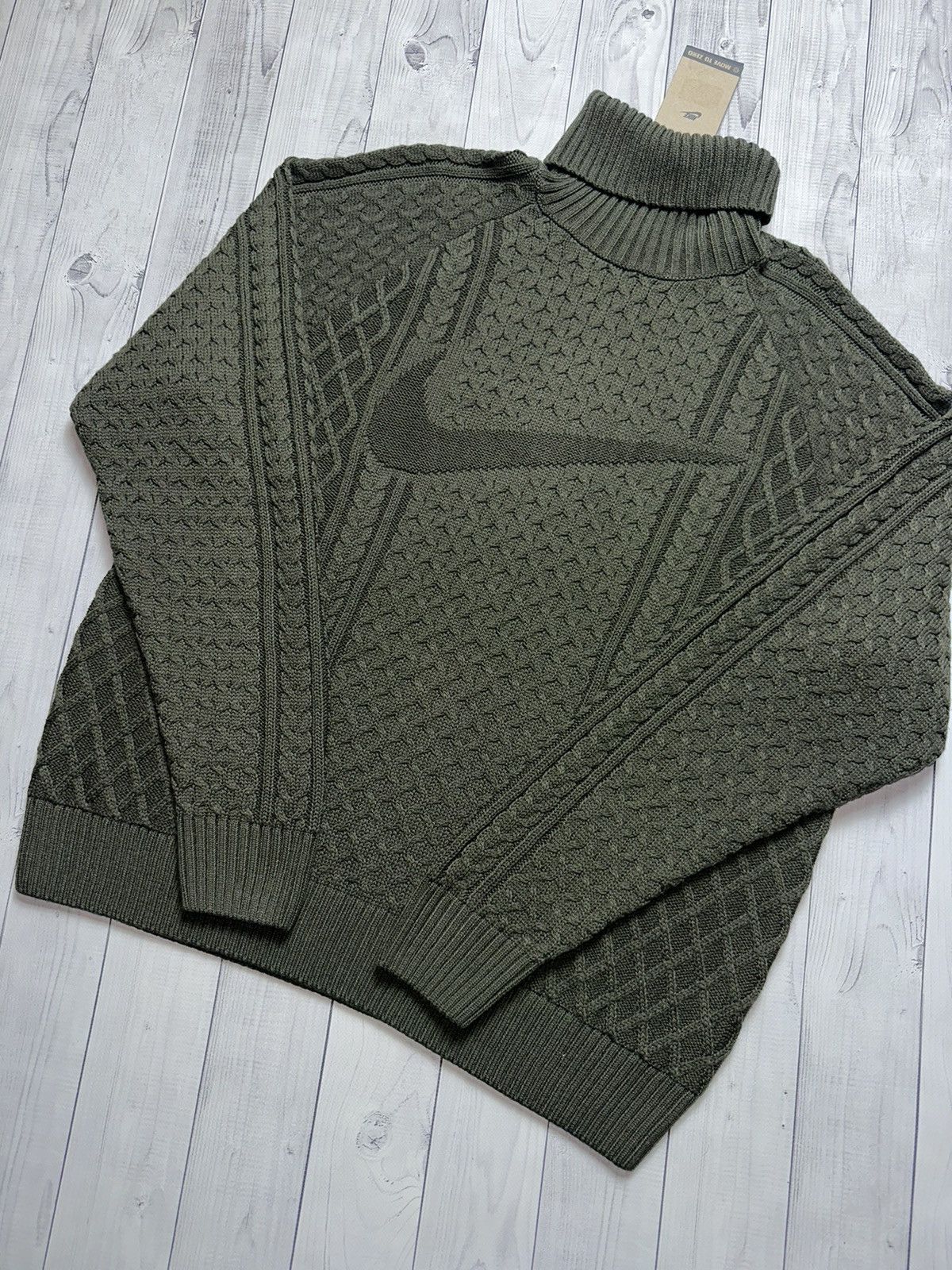 Vintage Vintage Nike turtleneck big logo swoosh size : S,M,L Size US L / EU 52-54 / 3 - 3 Thumbnail
