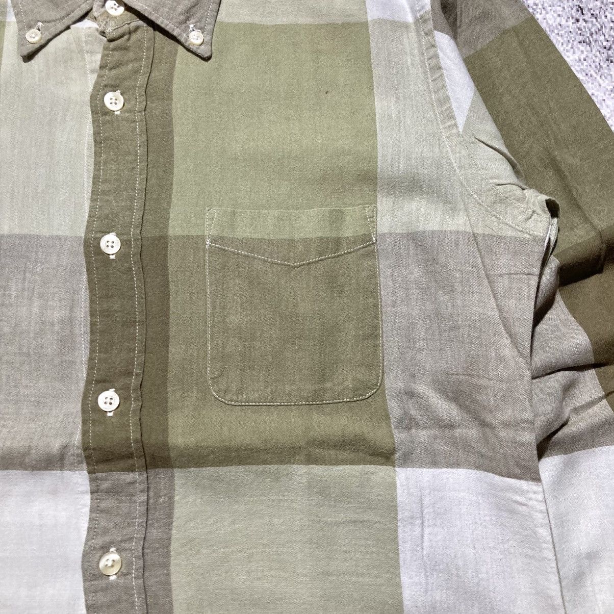 Japanese Brand 2000s Beams Heart Brick Block Motif Shirt Button Up Size US L / EU 52-54 / 3 - 6 Thumbnail