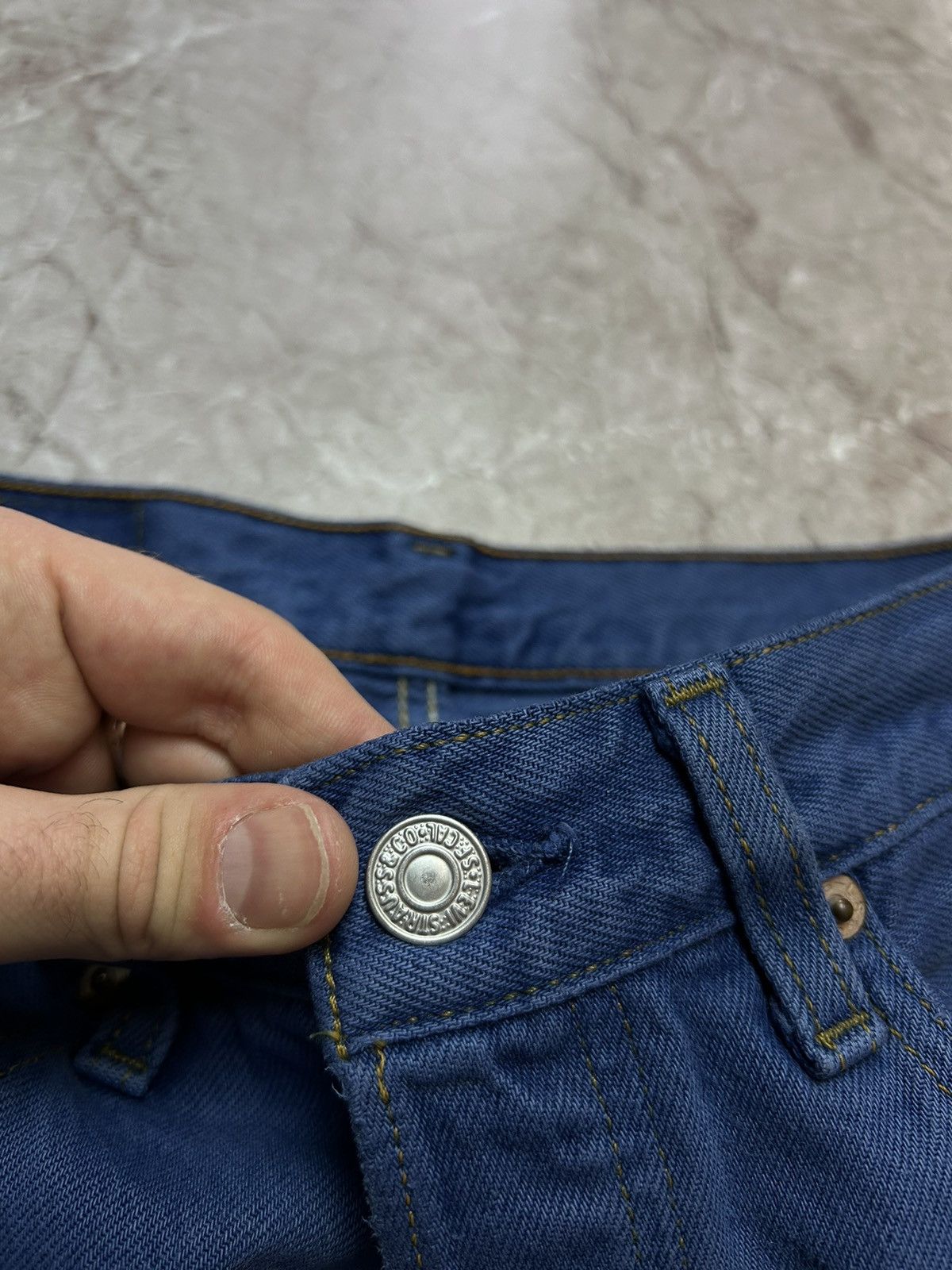 Levi's × Vintage Vintage 90s Levis 501 Denim Jeans Made In USA Size US 31 - 12 Thumbnail