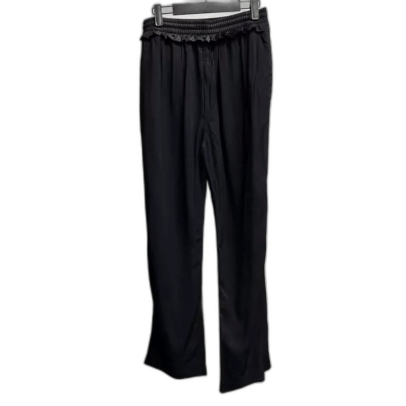 Balenciaga Black Elastic Waist Pleated Straight Pants Size US 44 / EU 60 - 1 Thumbnail