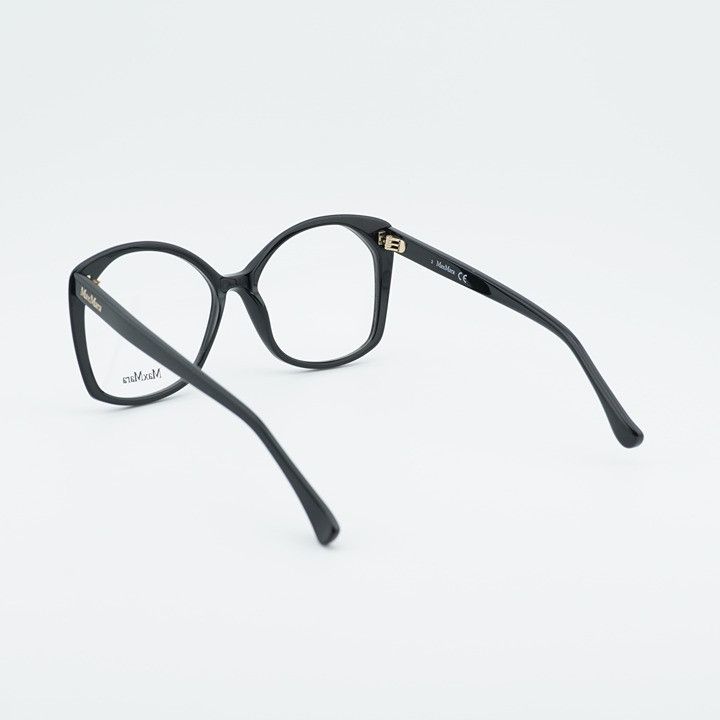 Max Mara Max Mara MM5029 001 Eyeglasses Black 57mm Square Frame Size ONE SIZE - 5 Thumbnail