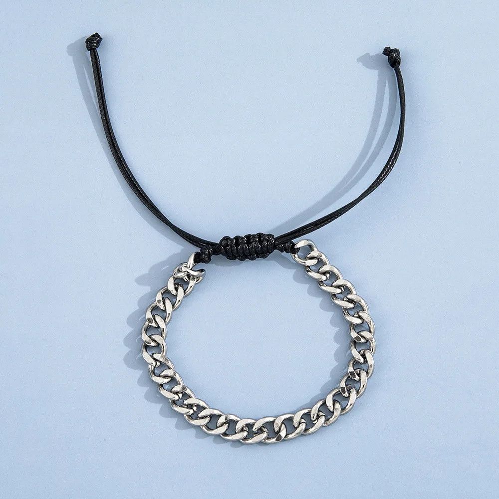 Jewelry Cuban Chain Bracelet Retro Wax Size ONE SIZE - 4 Thumbnail
