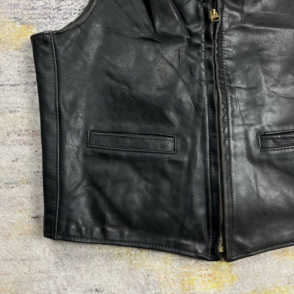 Aero Leathers Vintage 70s The Transatlantic clothing leather vest talon Size US M / EU 48-50 / 2 - 6 Thumbnail
