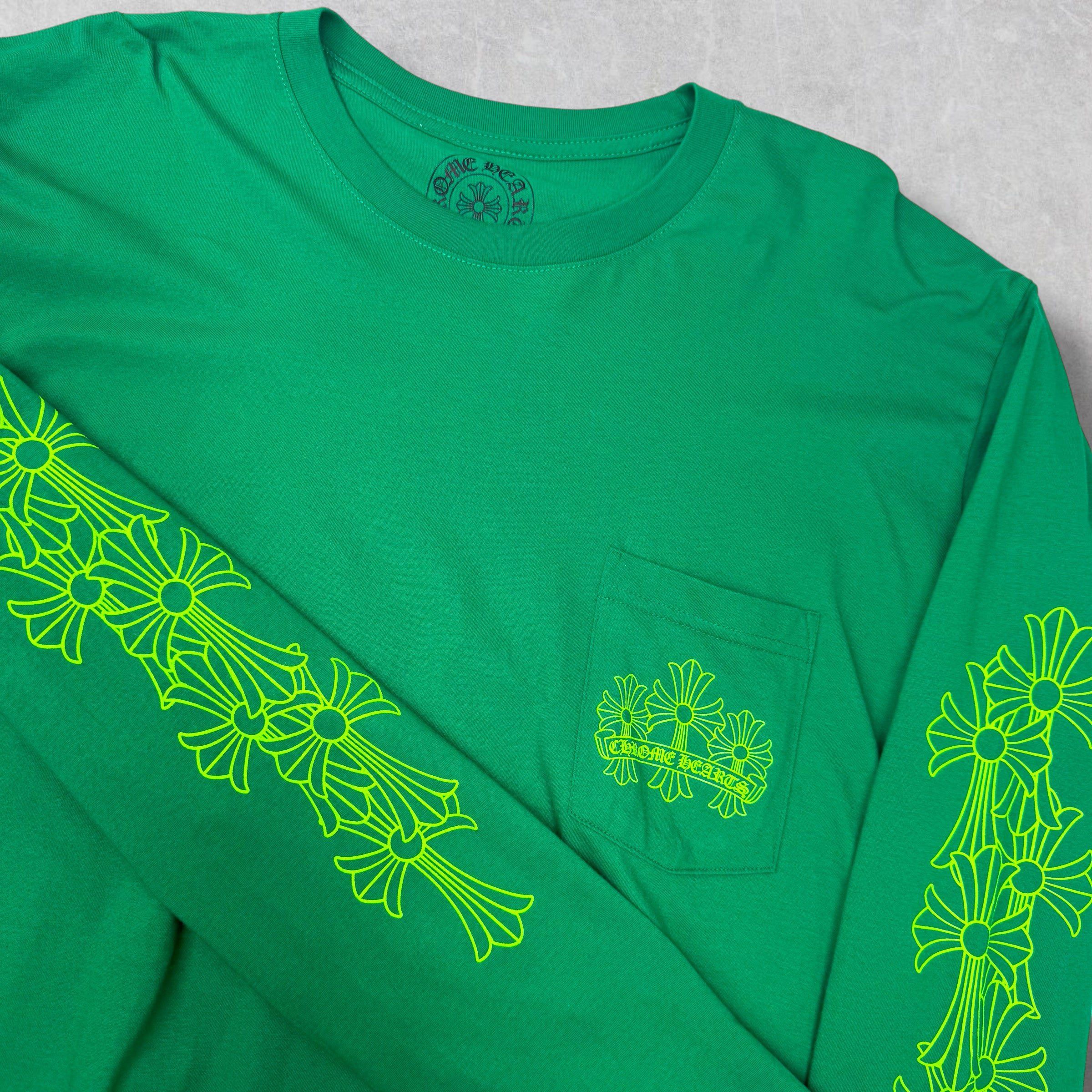 Chrome Hearts Chrome Hearts Green Cemetery Cross L/S XXL Size US XXL / EU 58 / 5 - 4 Thumbnail