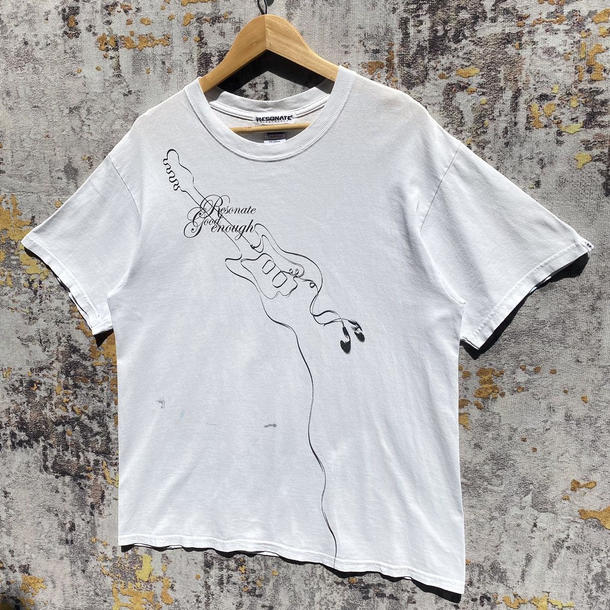 GOODENOUGH × Hiroshi Fujiwara × Vintage Vintage 90s Resonate Goodenough Shirt Goodenough Distressed Size US L / EU 52-54 / 3 - 3 Thumbnail